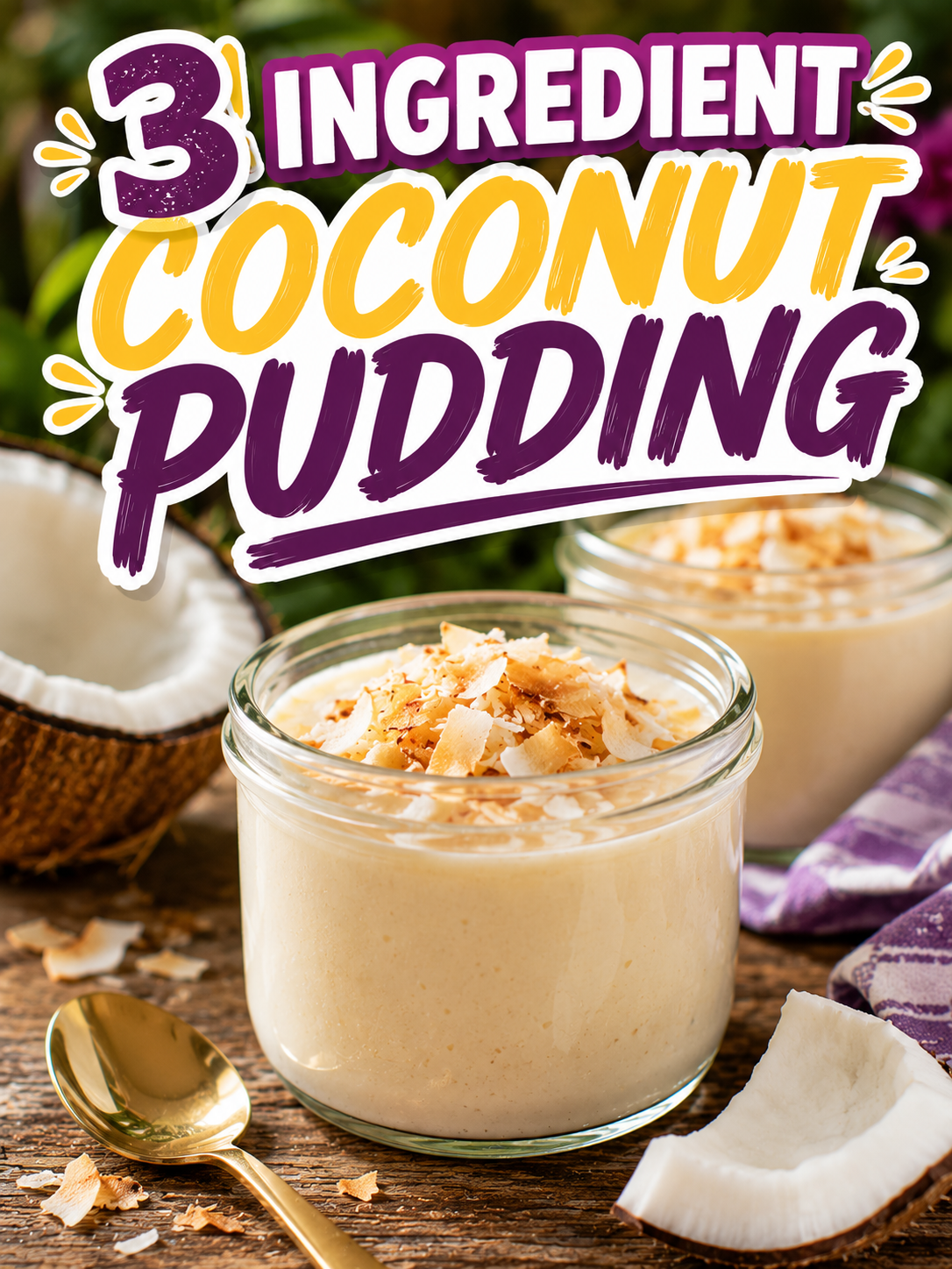 3 Ingredient Coconut Pudding