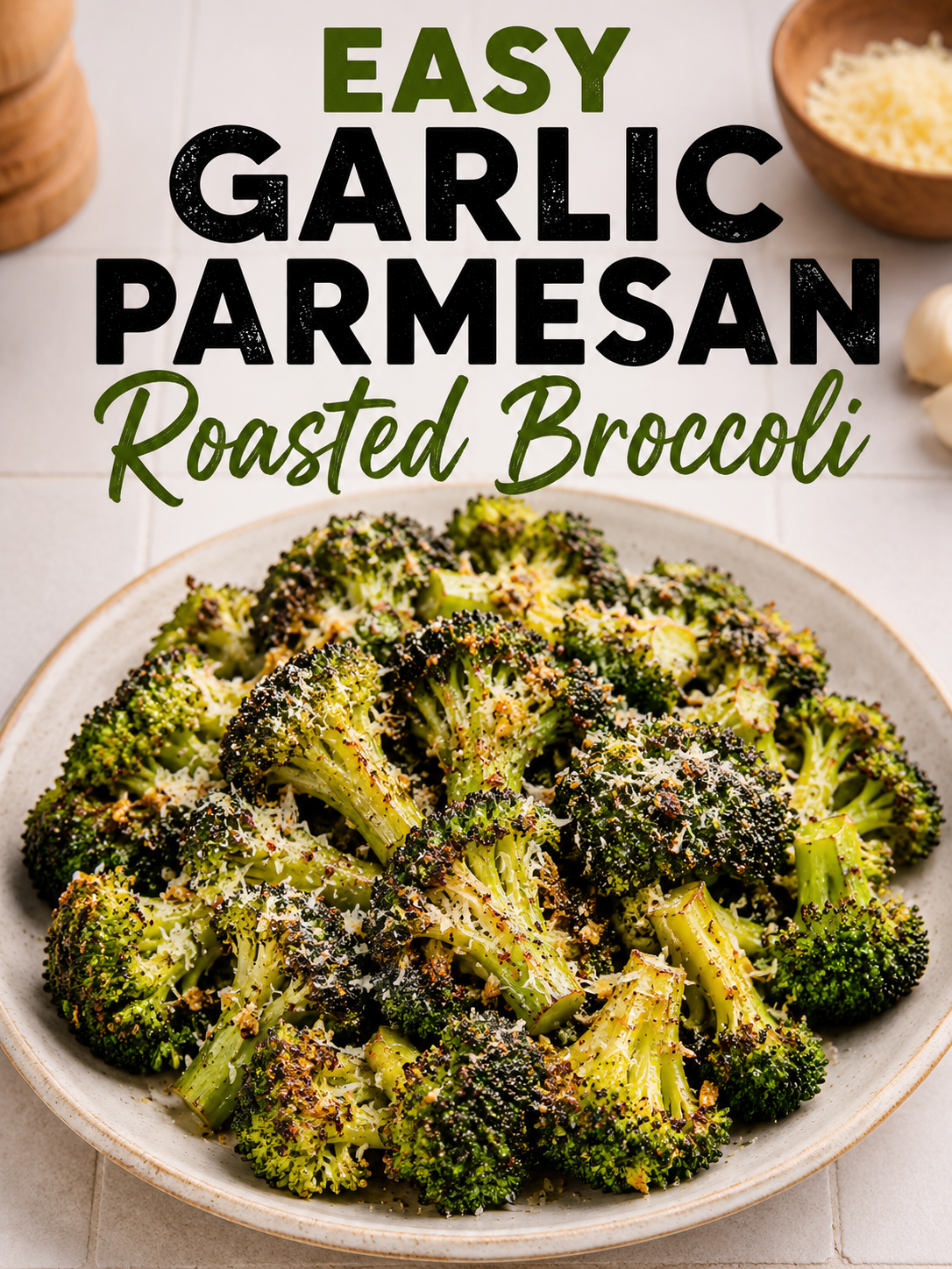 Easy Garlic Parmesan Roasted Broccoli