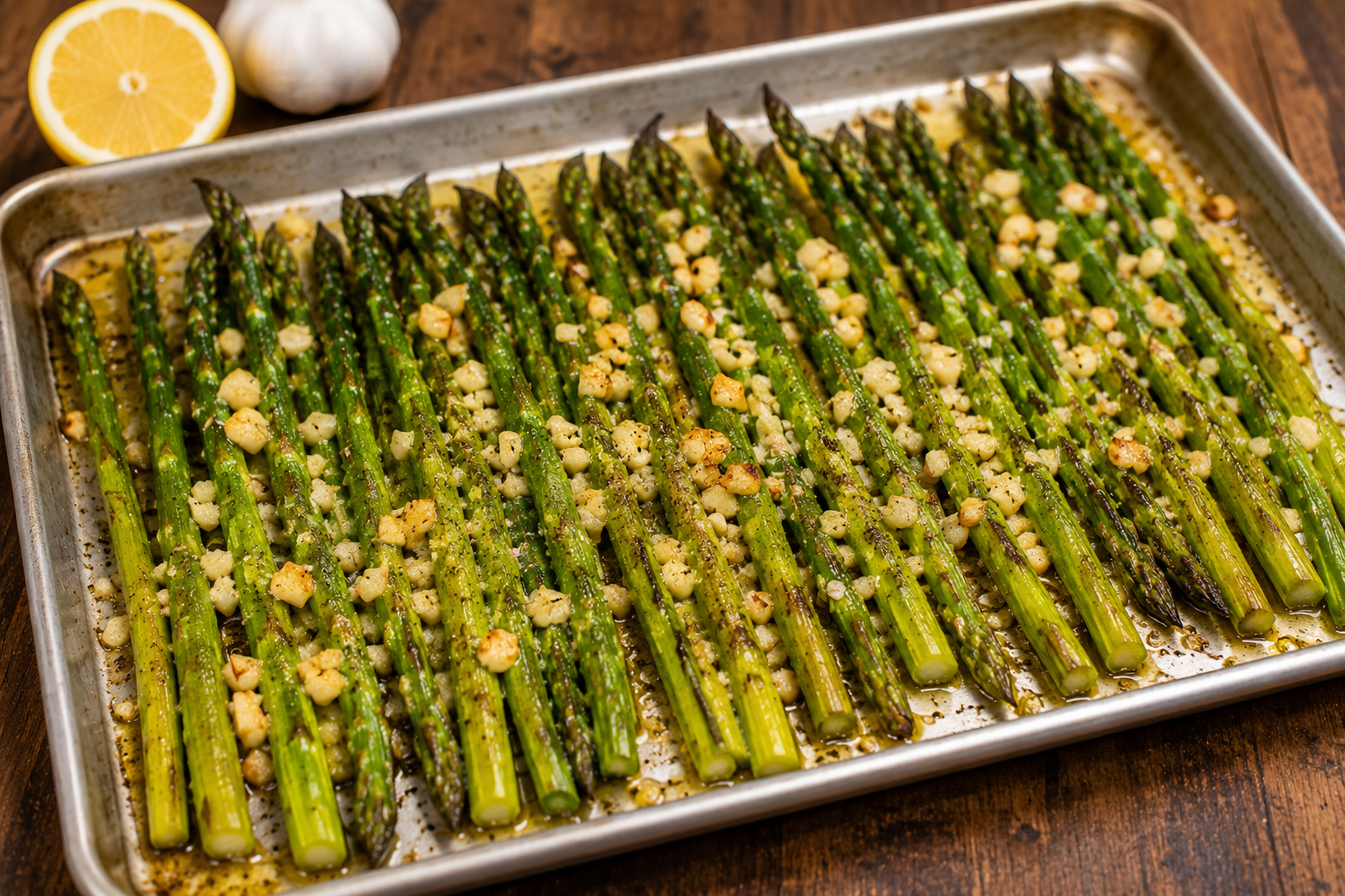 Garlic Butter Roasted Asparagus