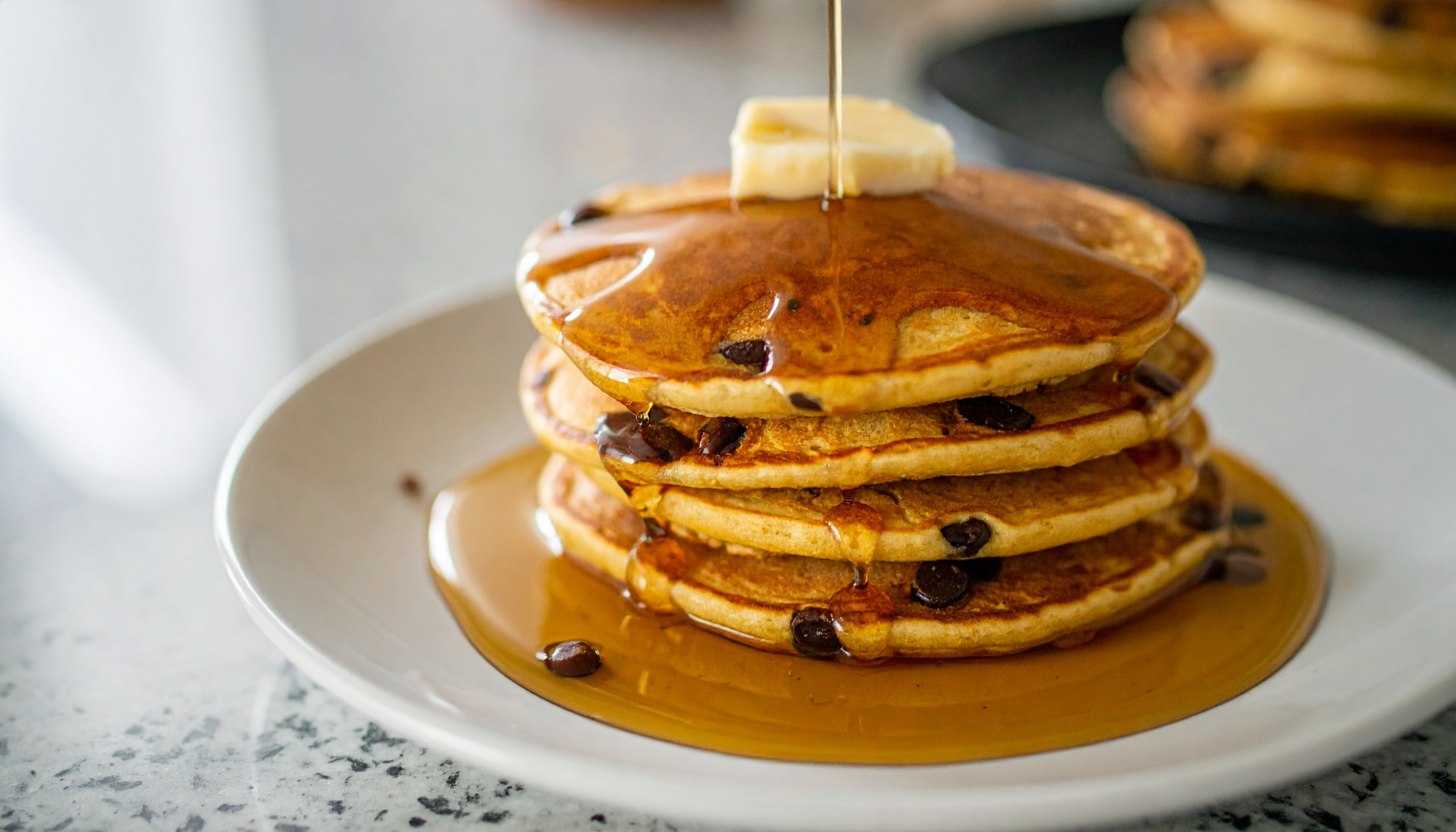 Chocolate Chip Cottage Cheese Pancakes