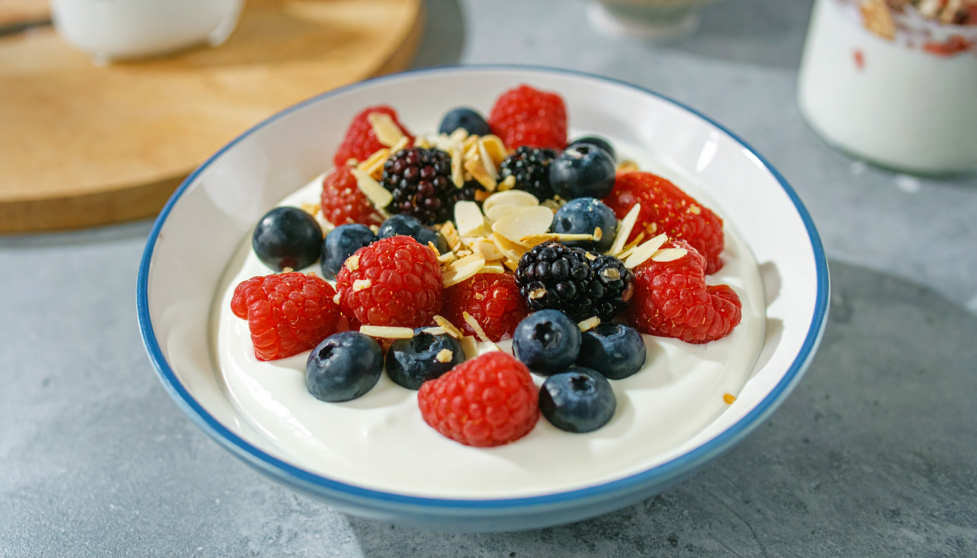 Mixed Berry Almond Crunch Yogurt Bowl