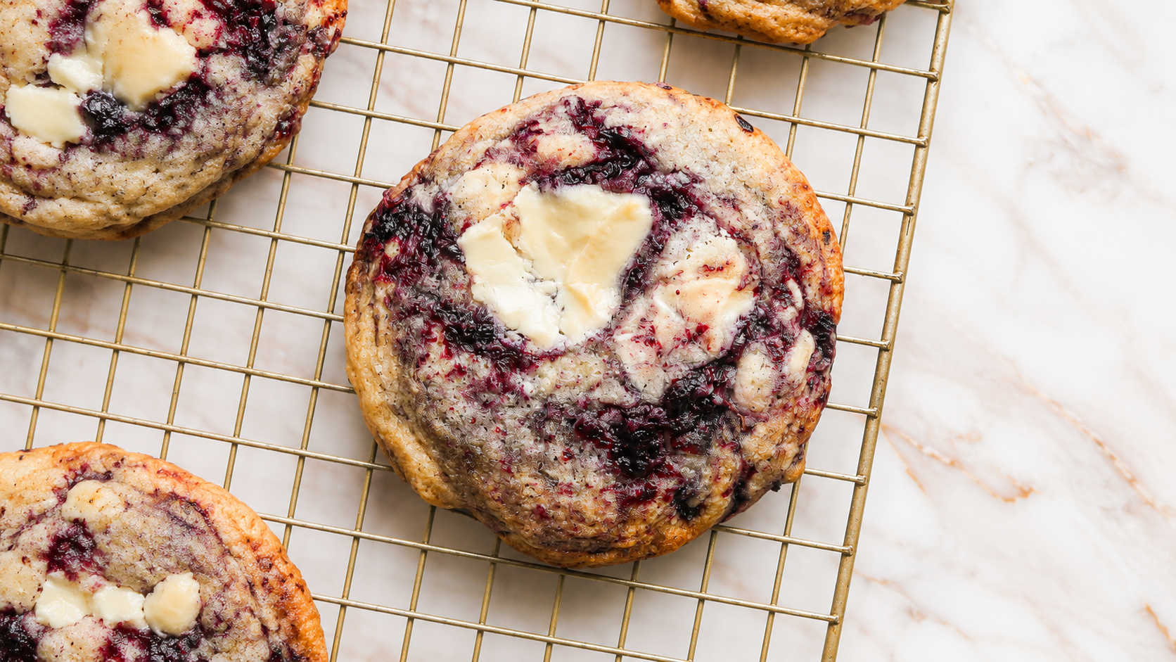 Blueberry White Chocolate Cookies