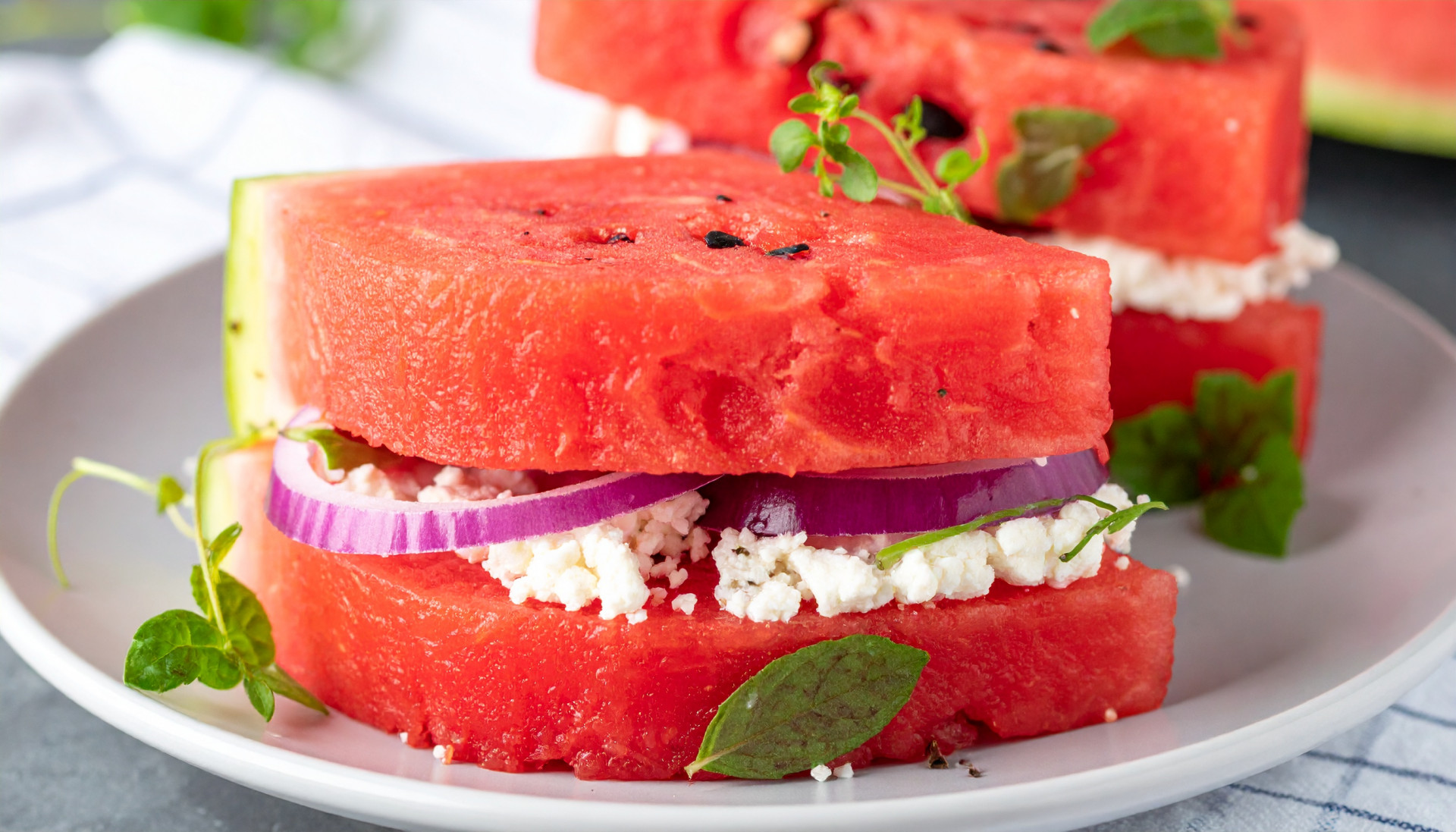 Watermelon Feta Sandwich