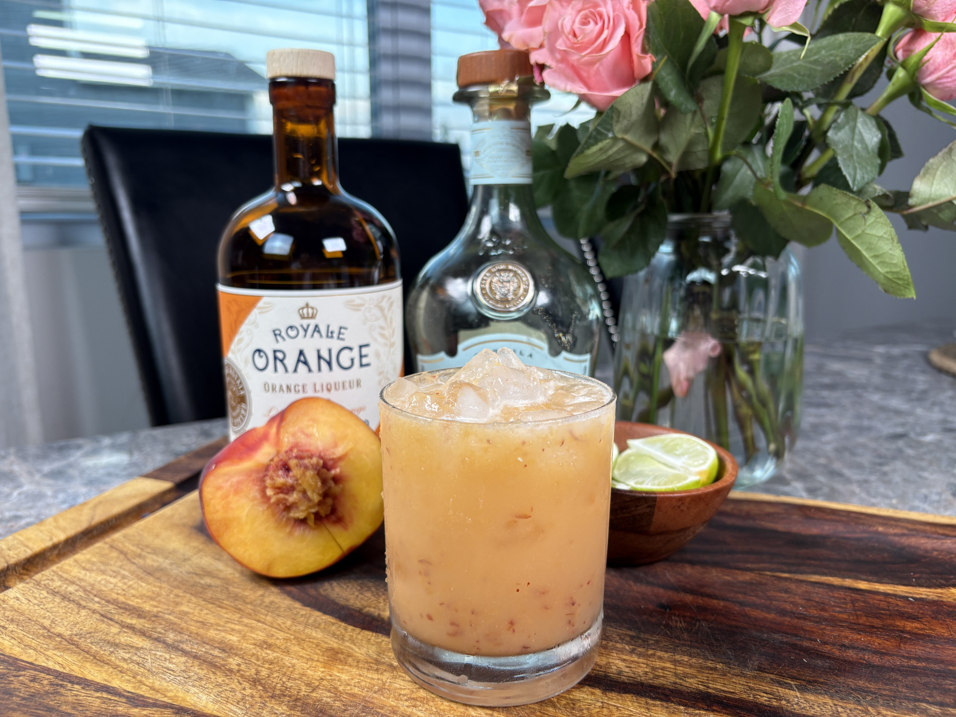 Peaches and Creme Margarita