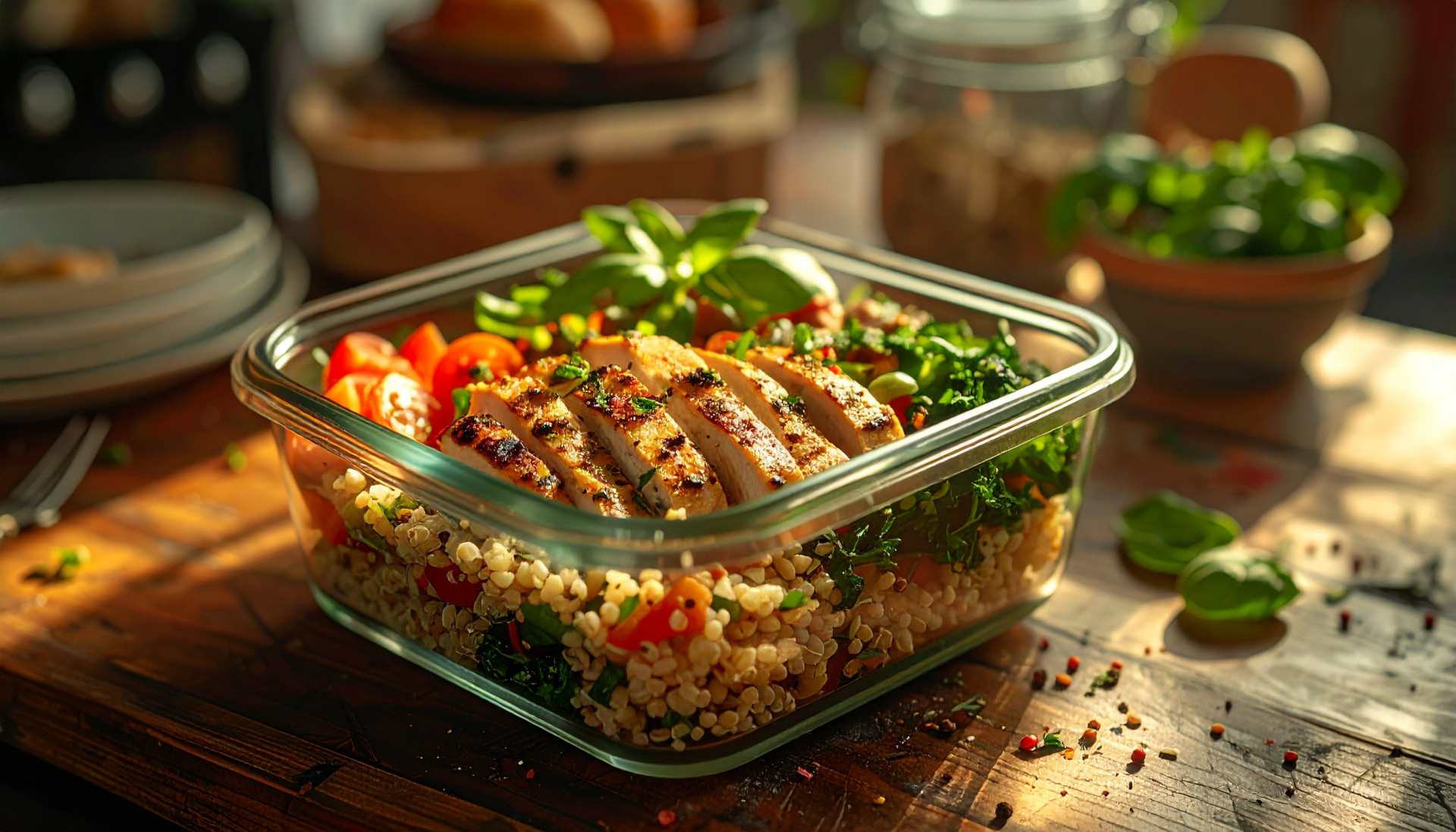 Mediterranean Chicken Grain Bowls