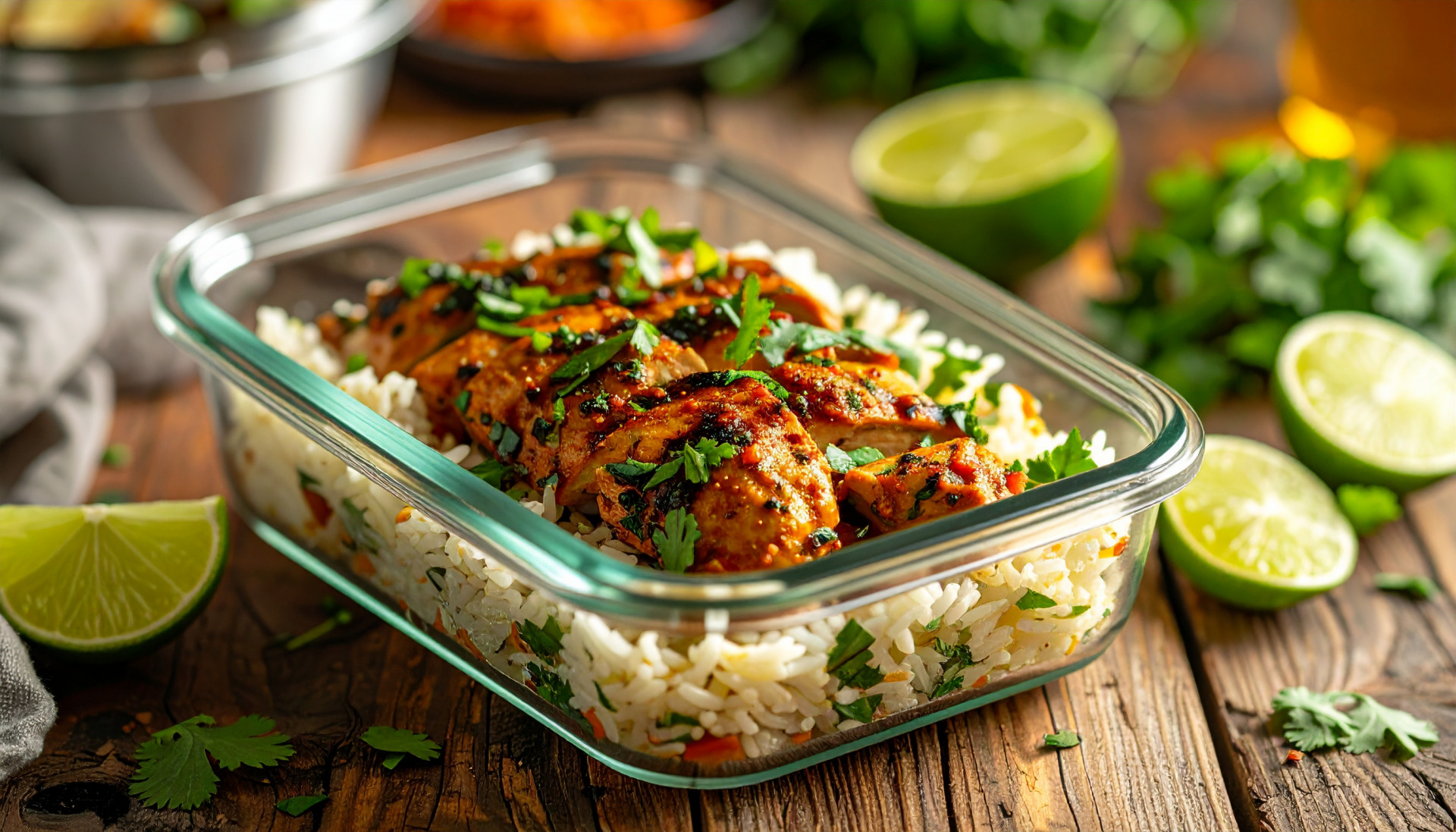 Slow‑Cooked Salsa Verde Chicken with Cilantro Lime Rice