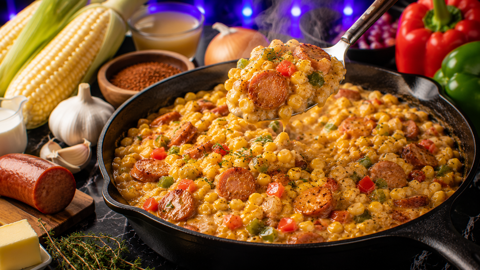 Cajun Corn Maque Choux
