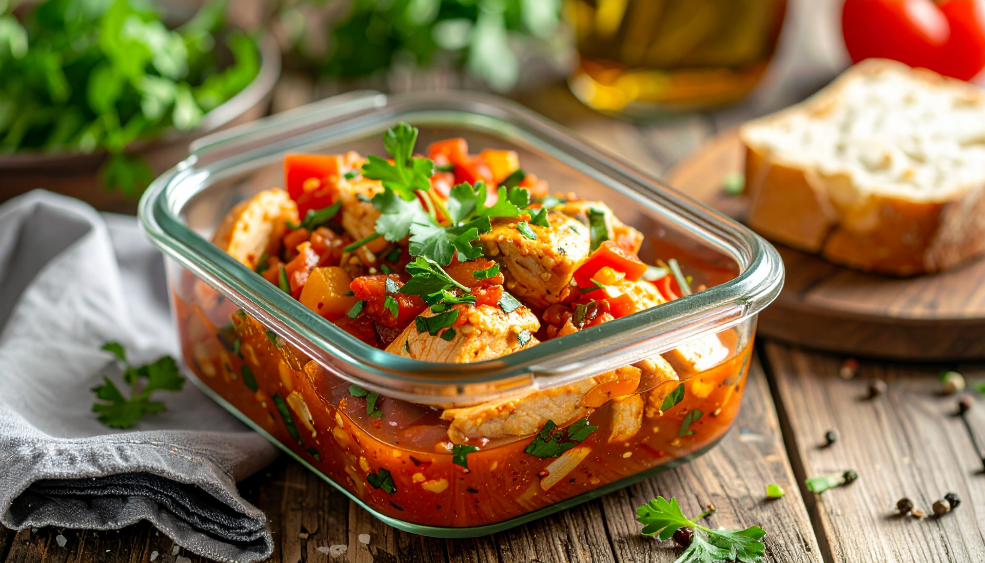 Slow Cooker Salsa Chicken Bowls