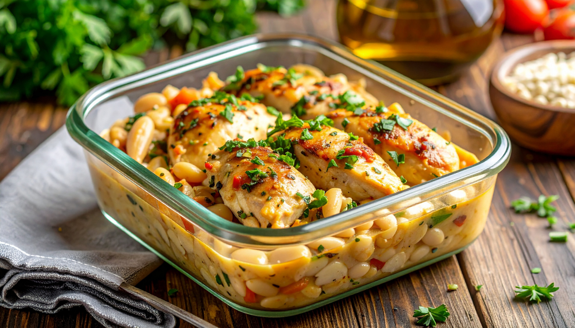 Creamy White Bean Tuscan Chicken