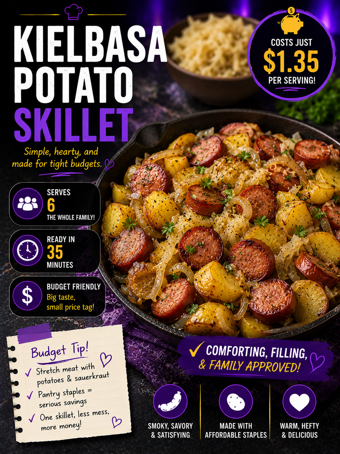Kielbasa Potato Skillet