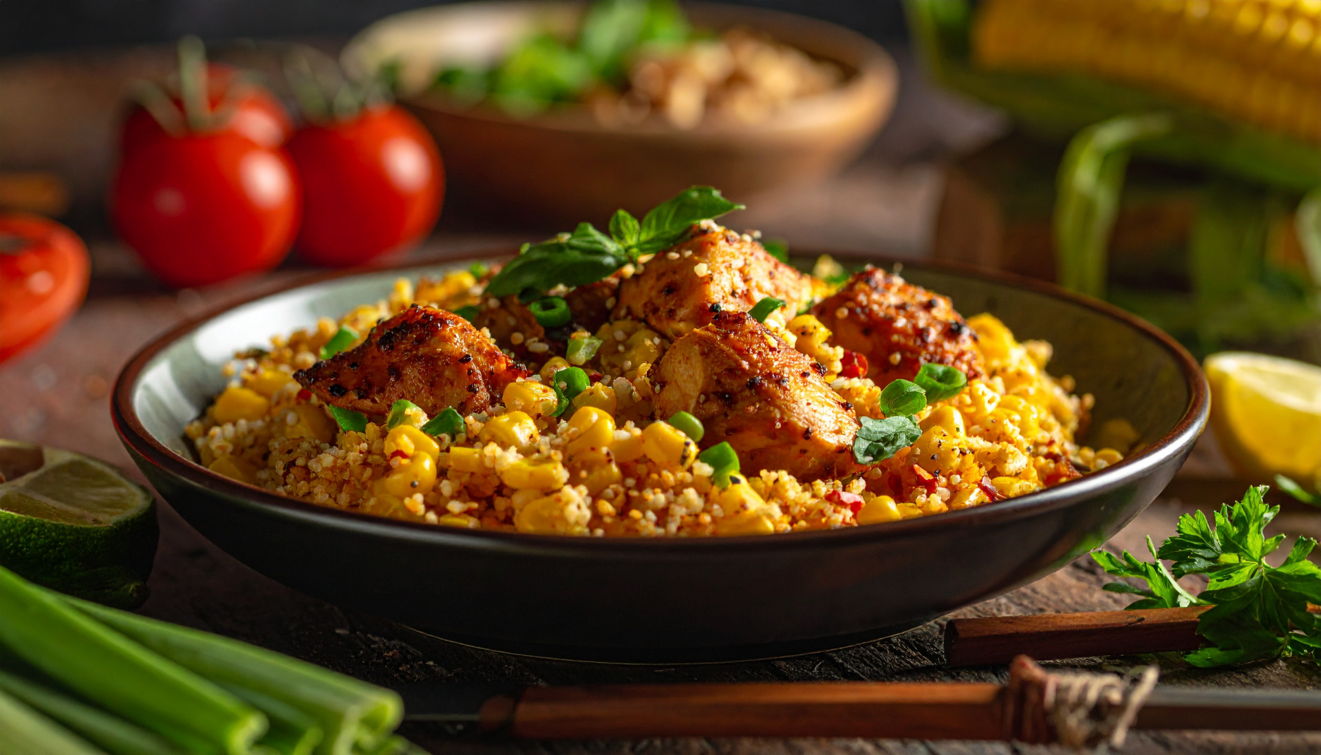 Street Corn Chicken Bowls