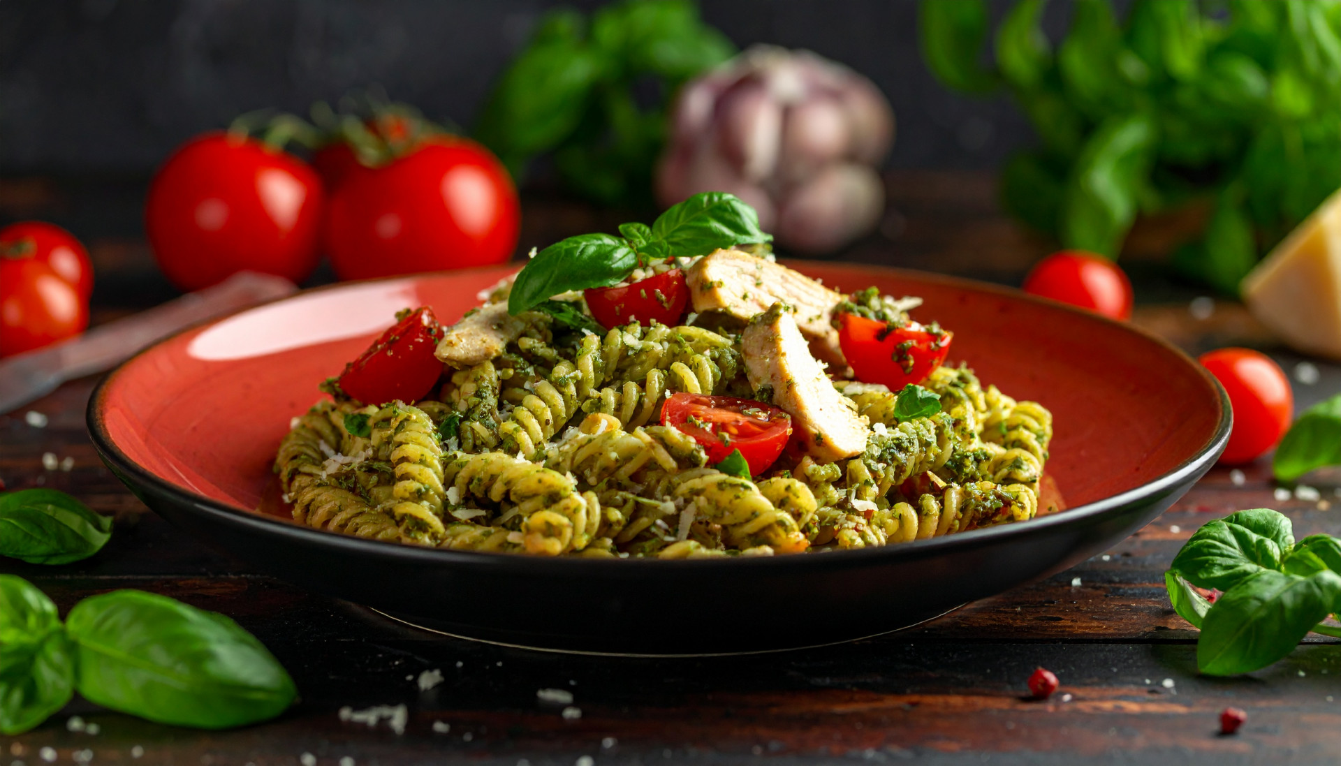 Turkey Pesto Pasta Salad