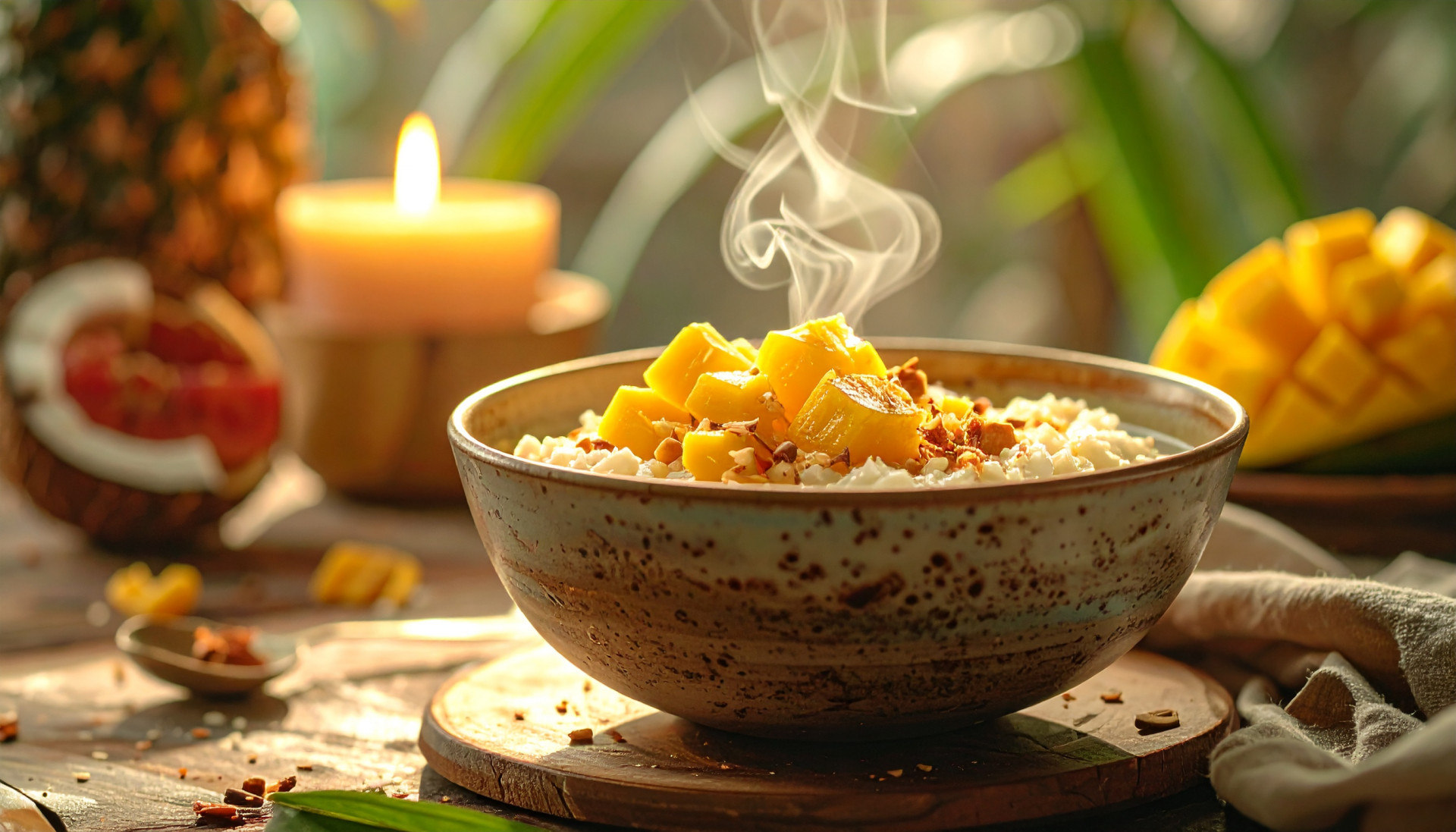 Tropical Cottage Cheese Bowl