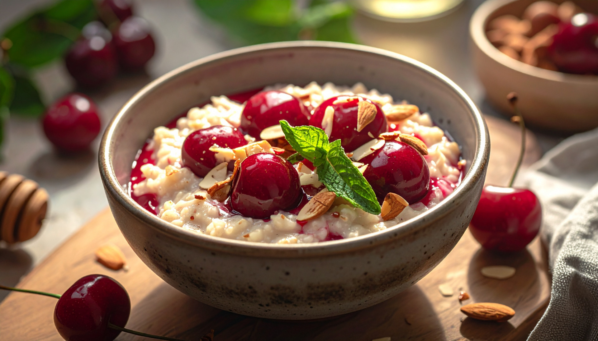 Cherry Almond Overnight Oats