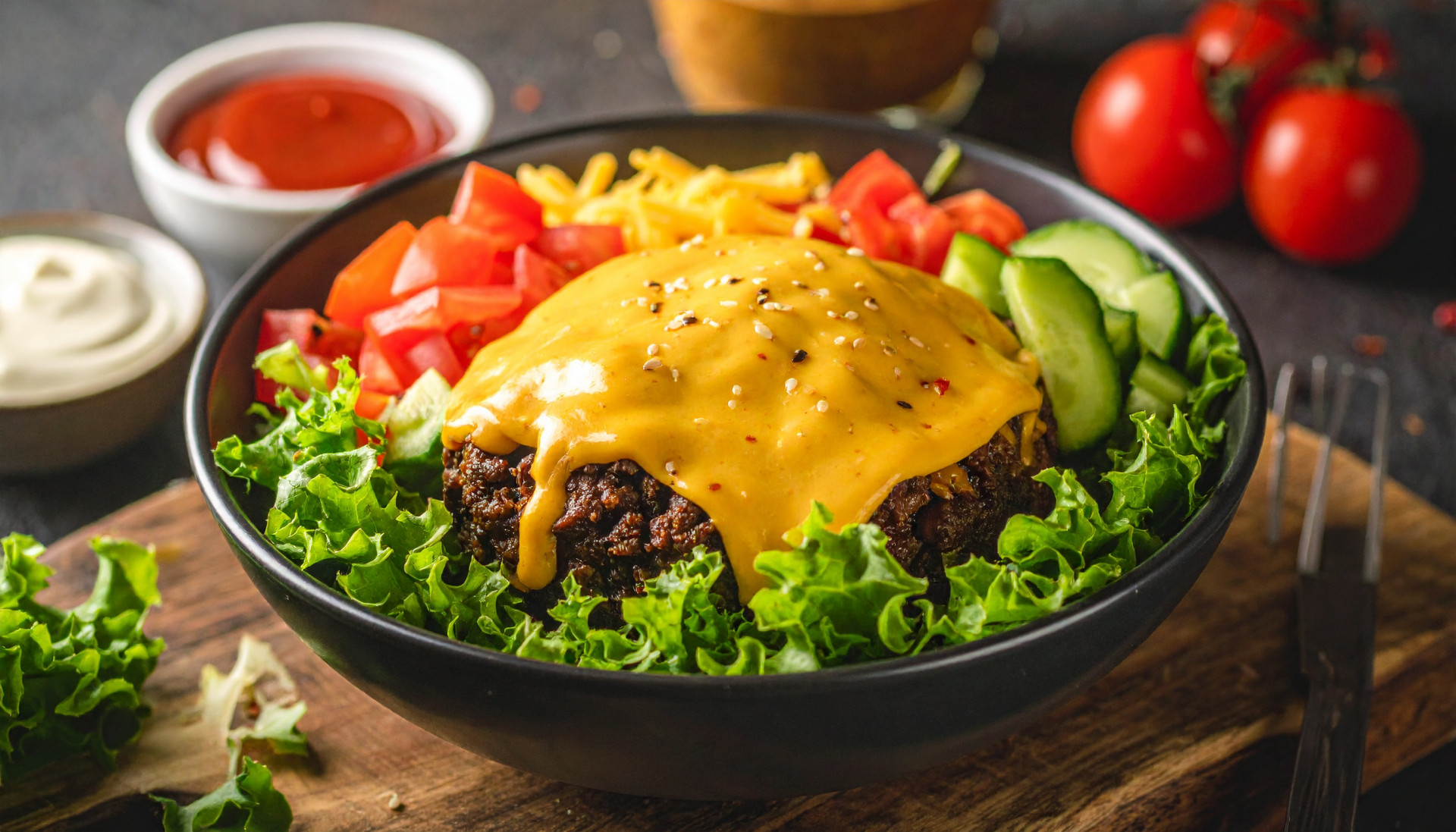 Loaded Burger Bowls