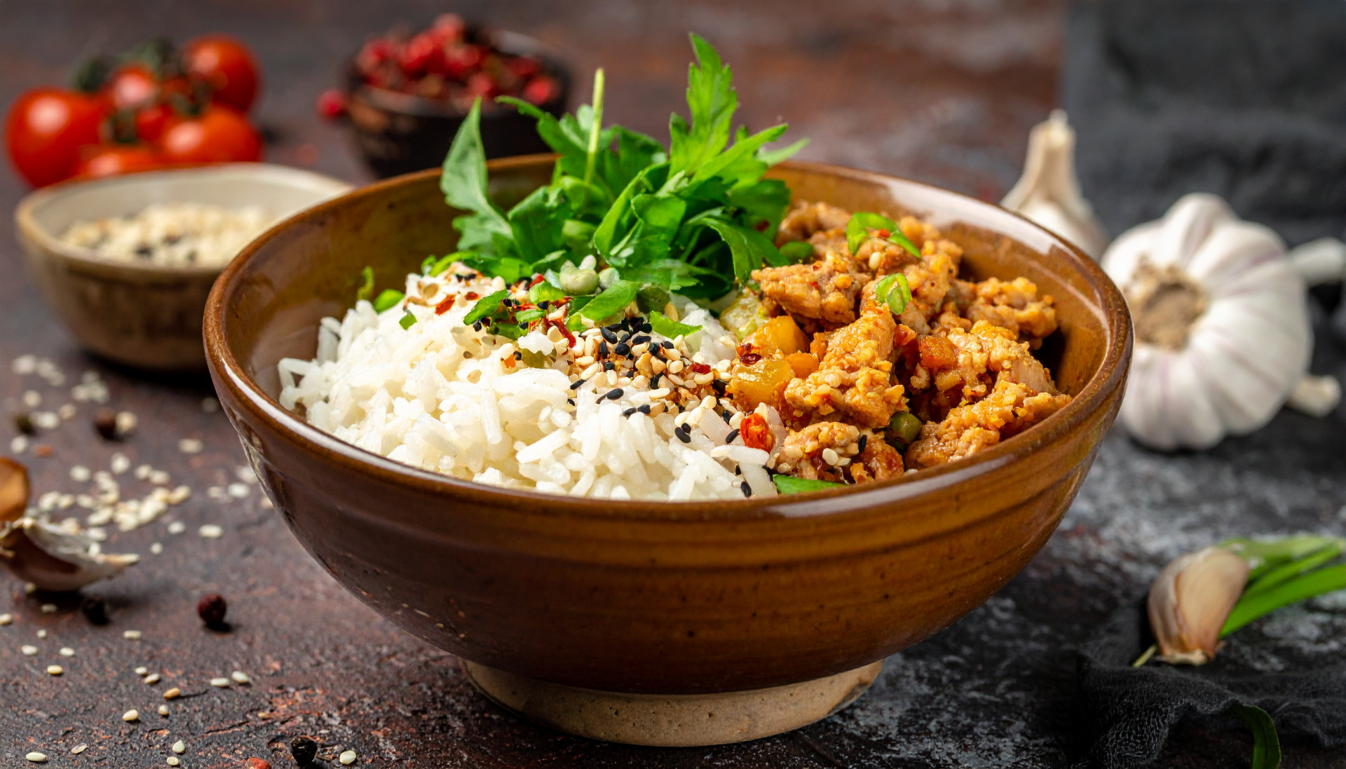 Honey Garlic Turkey Rice Bowls