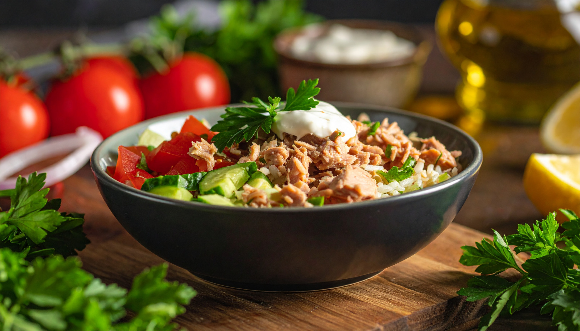 Mediterranean Tuna Bowls
