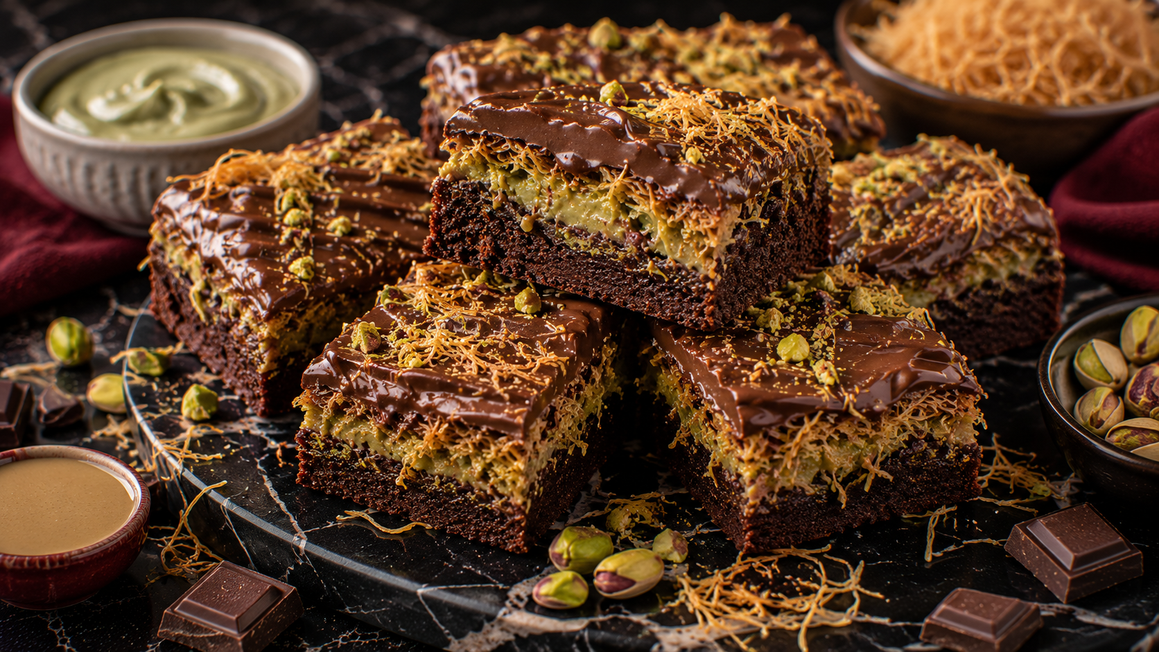 Dubai Chocolate Brownies