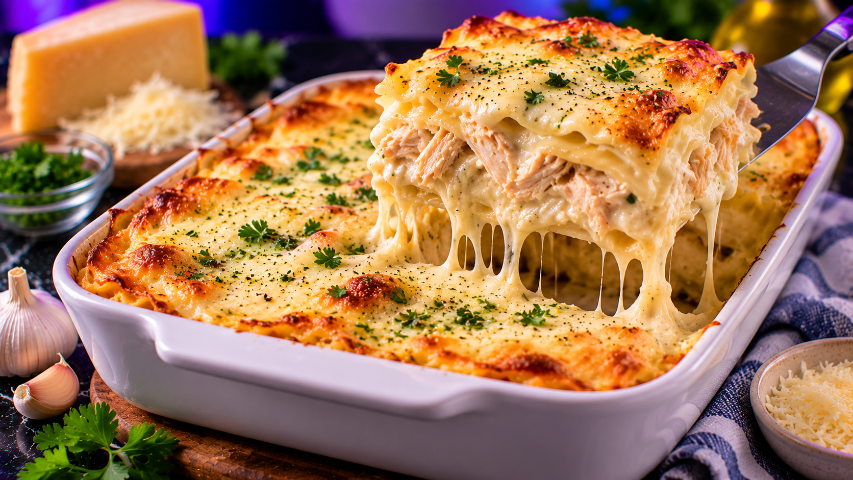 Chicken Alfredo Lasagna