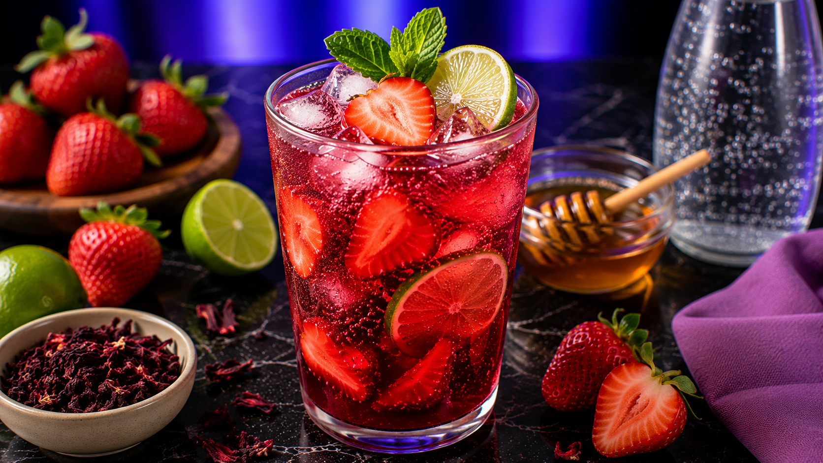 Strawberry Hibiscus Refersher