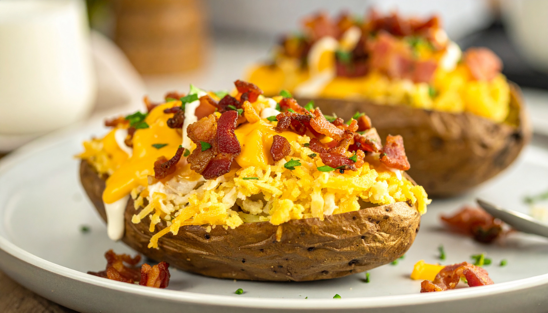 Loaded Chicken Bacon Ranch Baked Potato