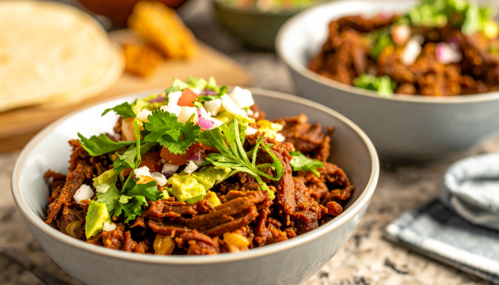 Slow-Cooked Chipotle Beef Carnitas Bowls