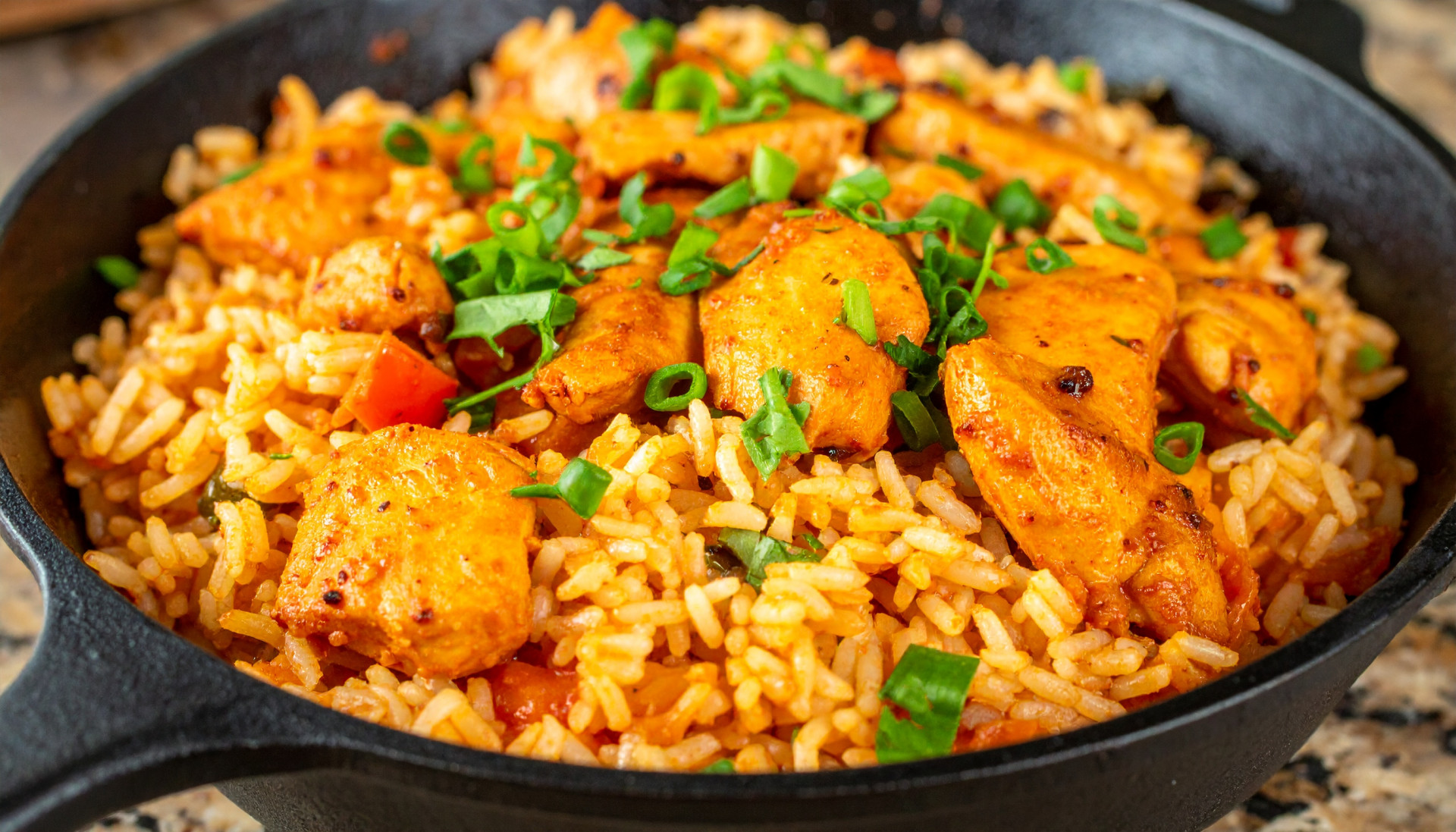 Creamy Cajun Chicken & Rice Skillet