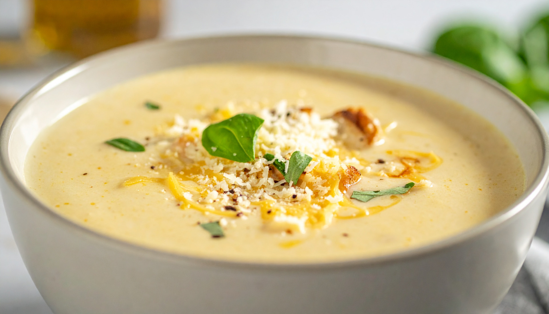 Creamy Chicken Parmesan Soup