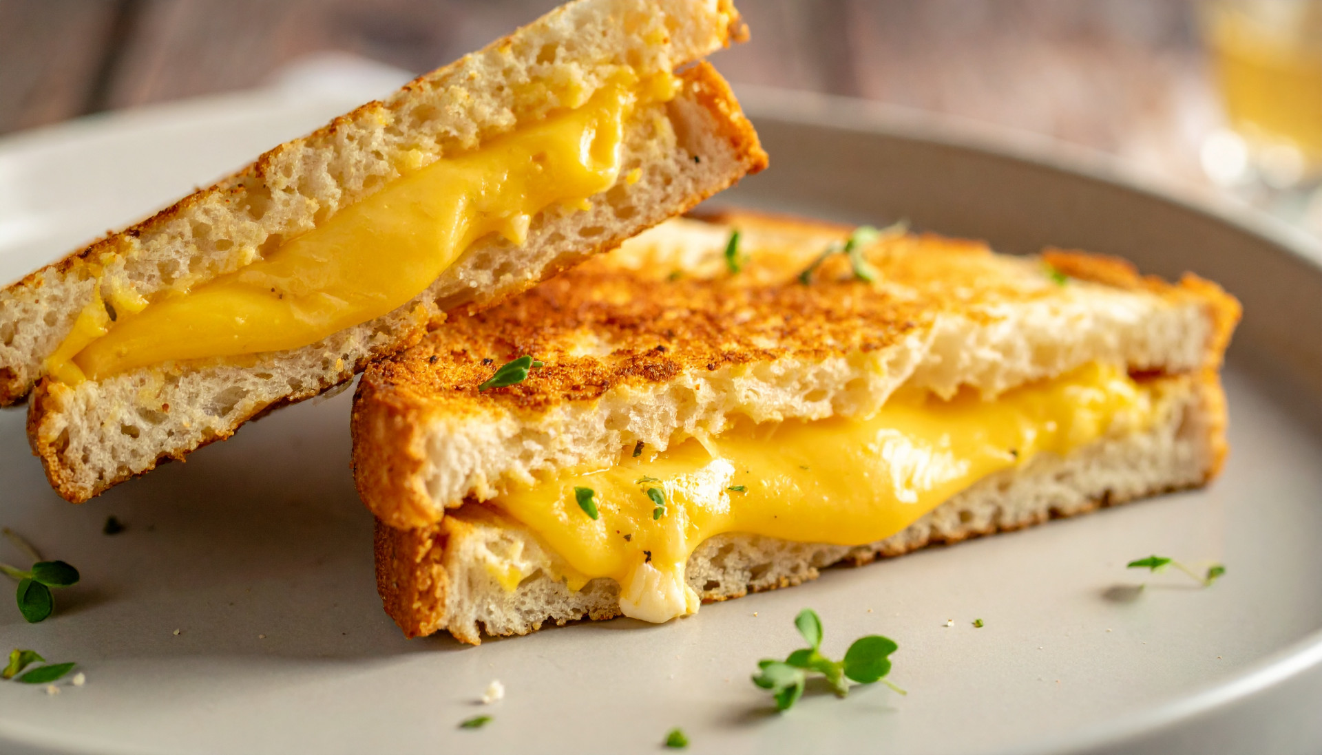 Savory Breakfast Grilled Cheese with Egg