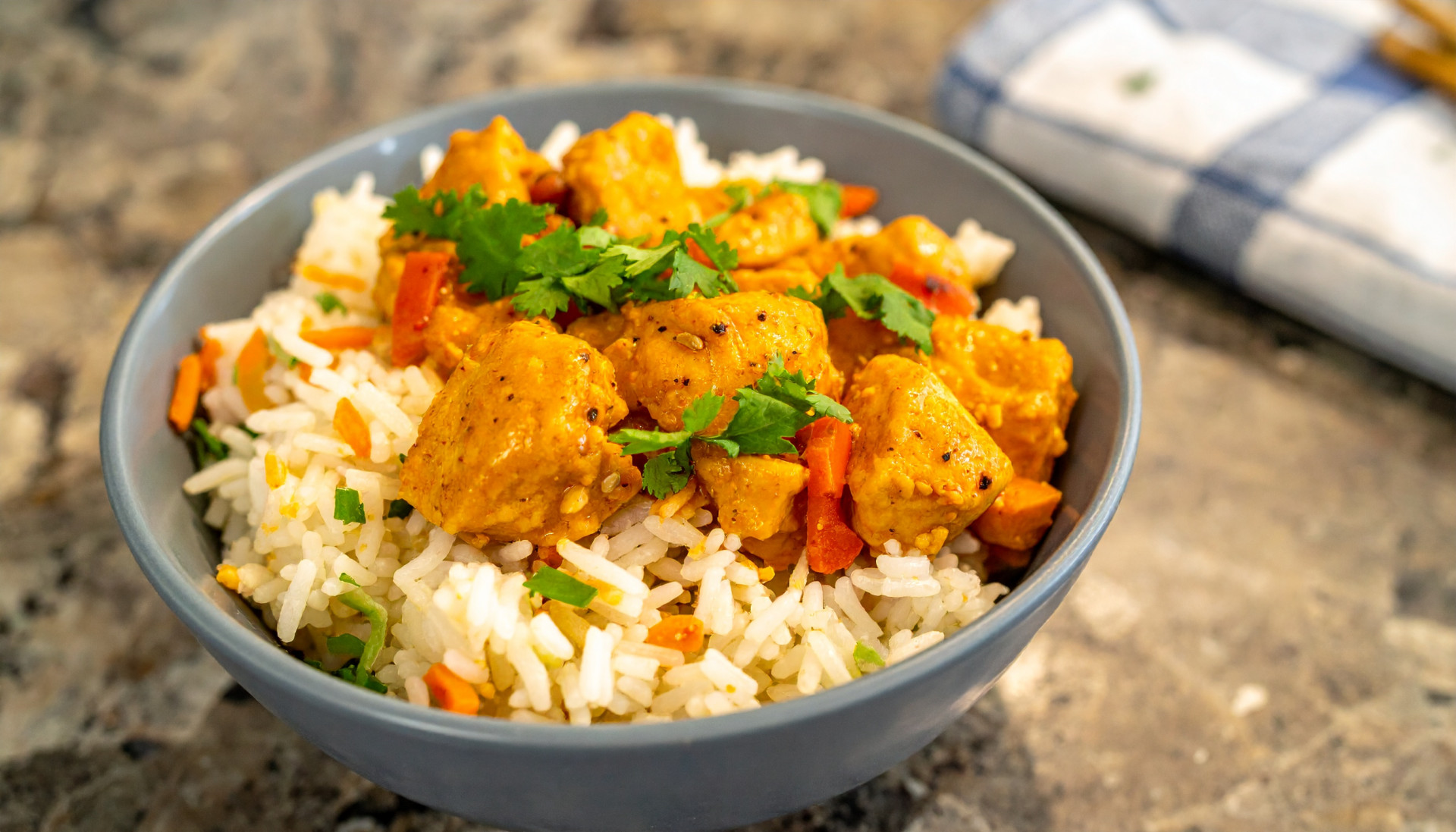 Buffalo Chicken Rice Bowl