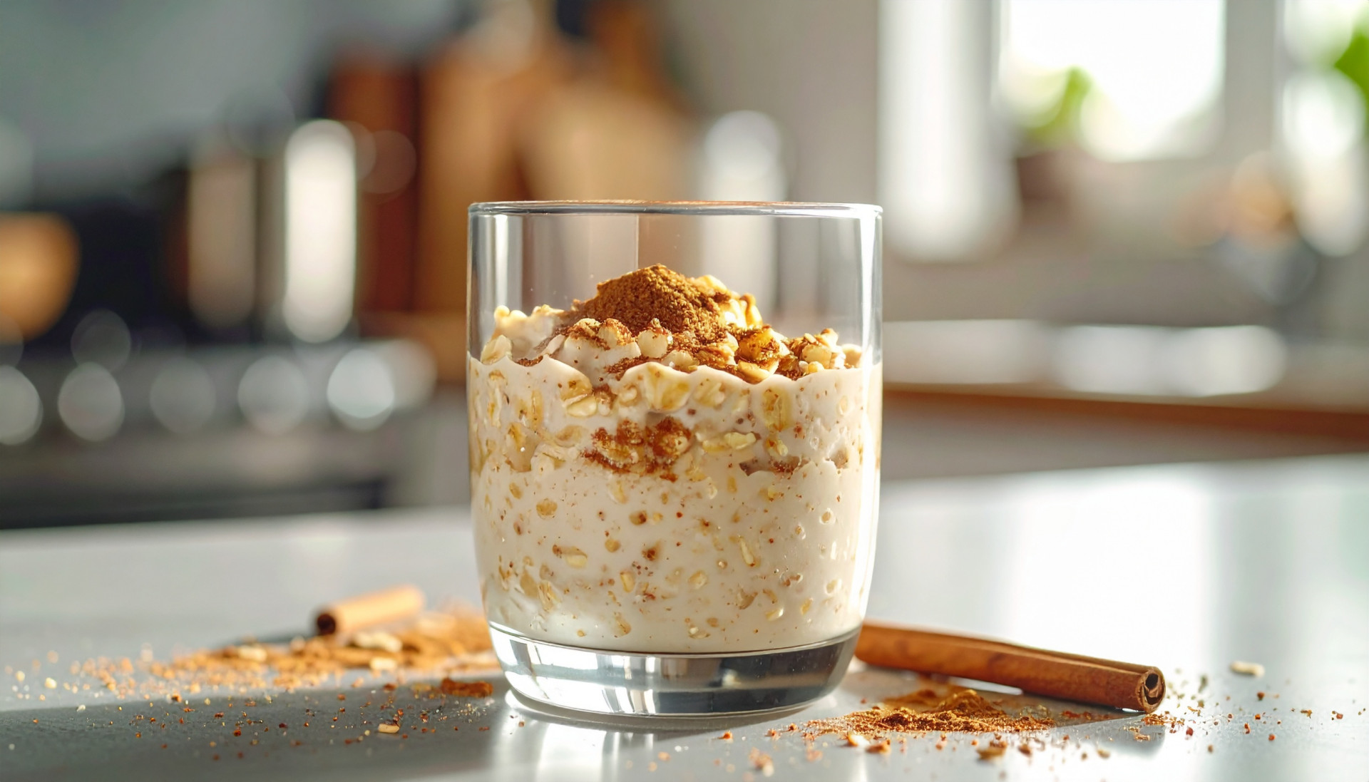 Cinnamon Roll Overnight Oats