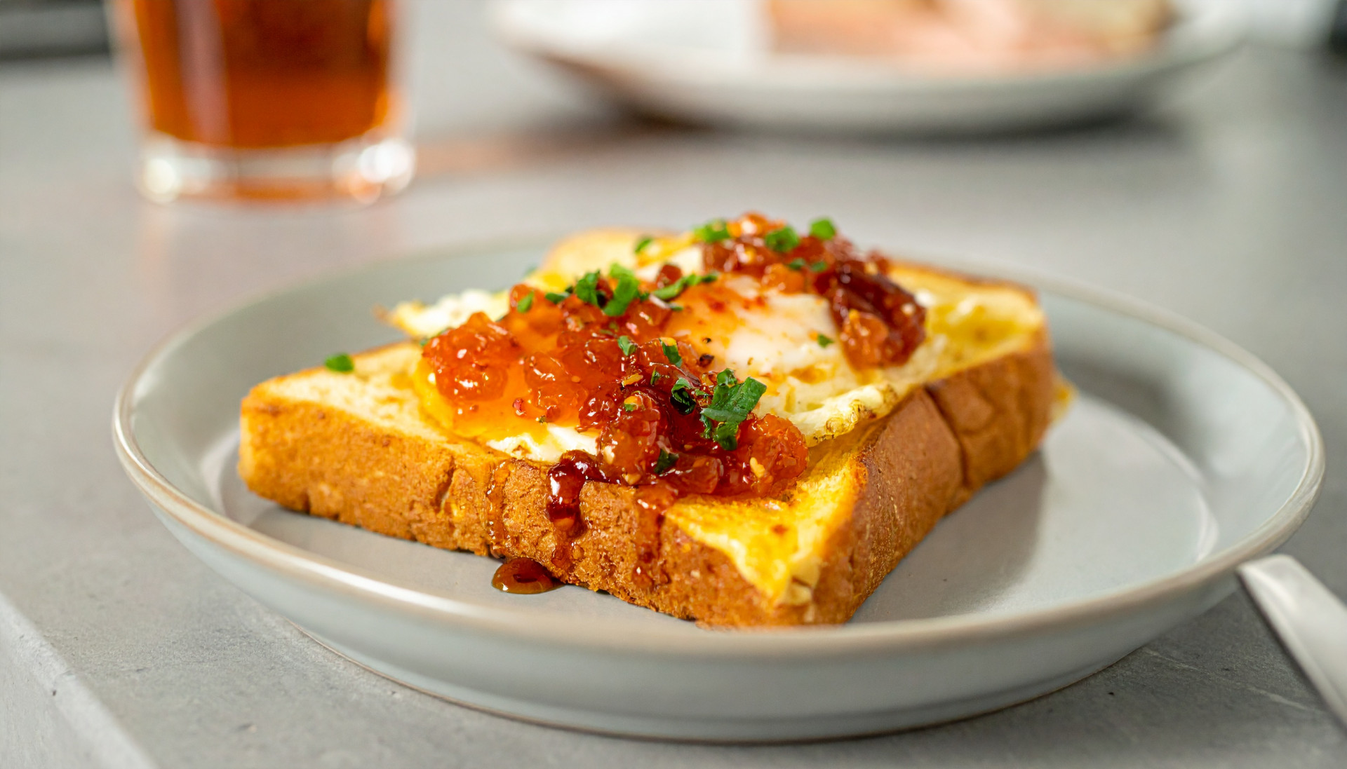 Jammy Egg Toast with Chili-Crisp-Style Oil