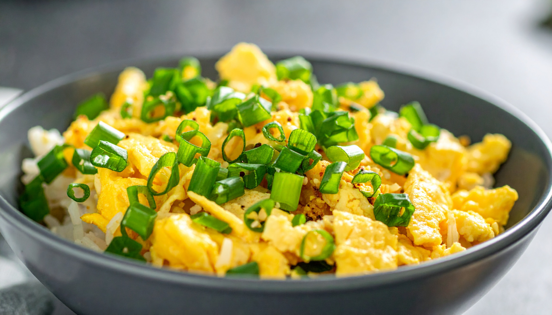 Savory Scallion Egg & Rice Bowl