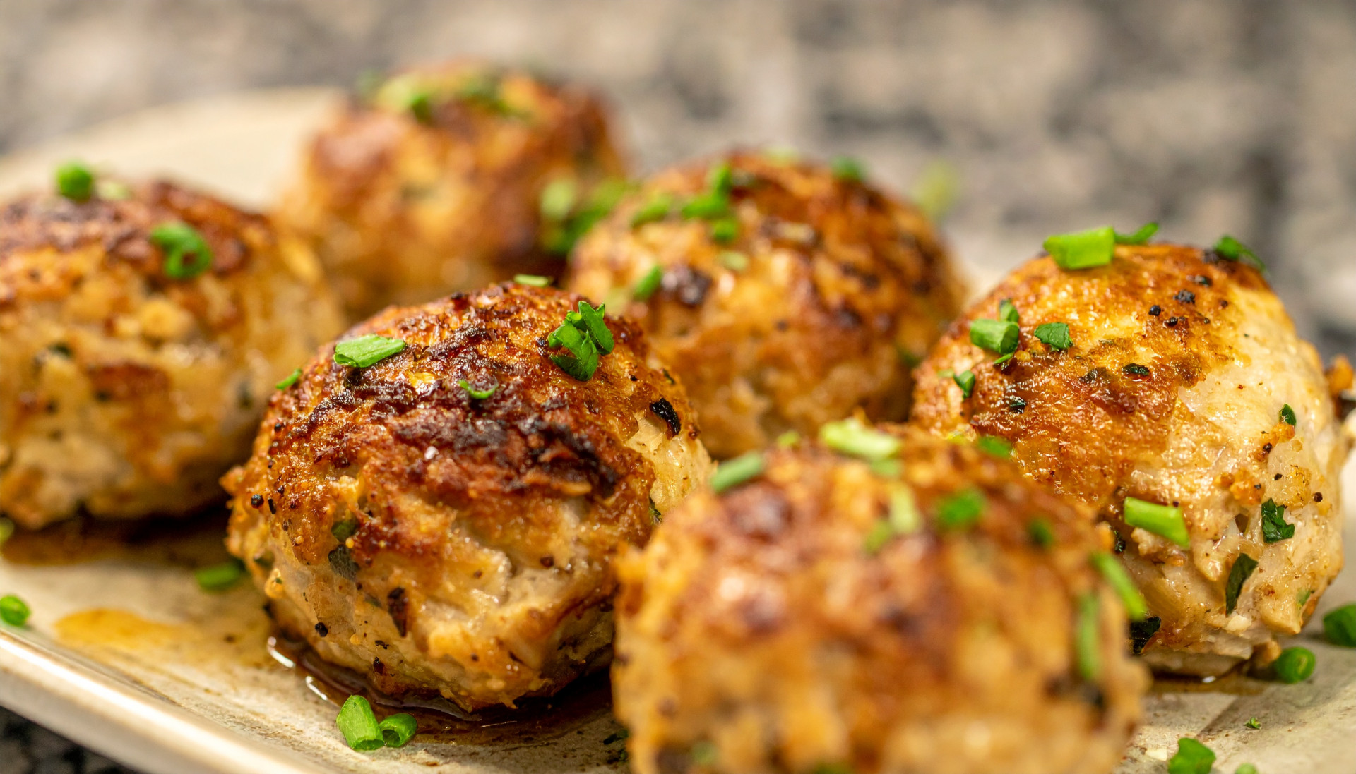 French Onion Chicken Meatballs