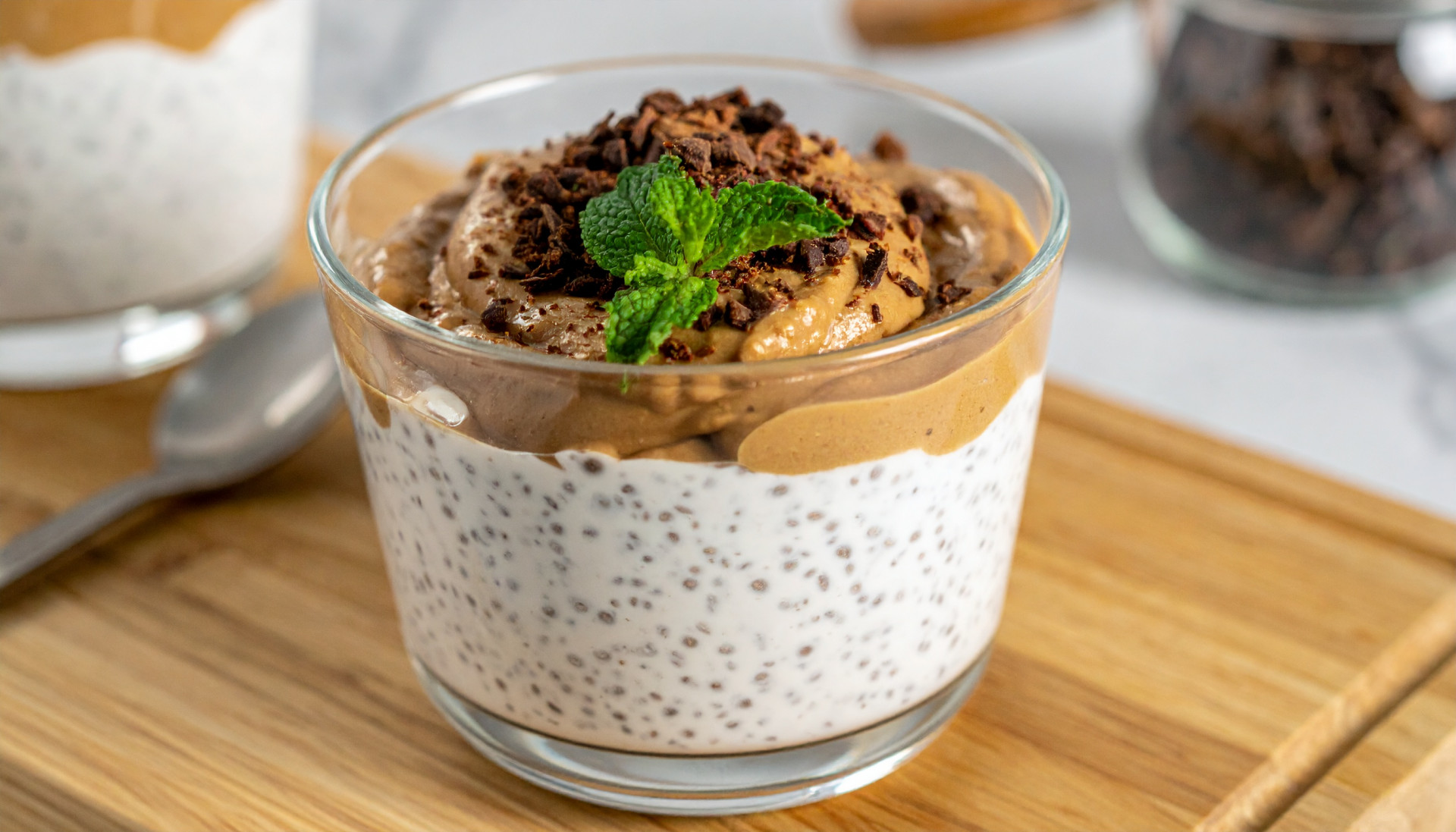 Mocha Protein Chia Pudding