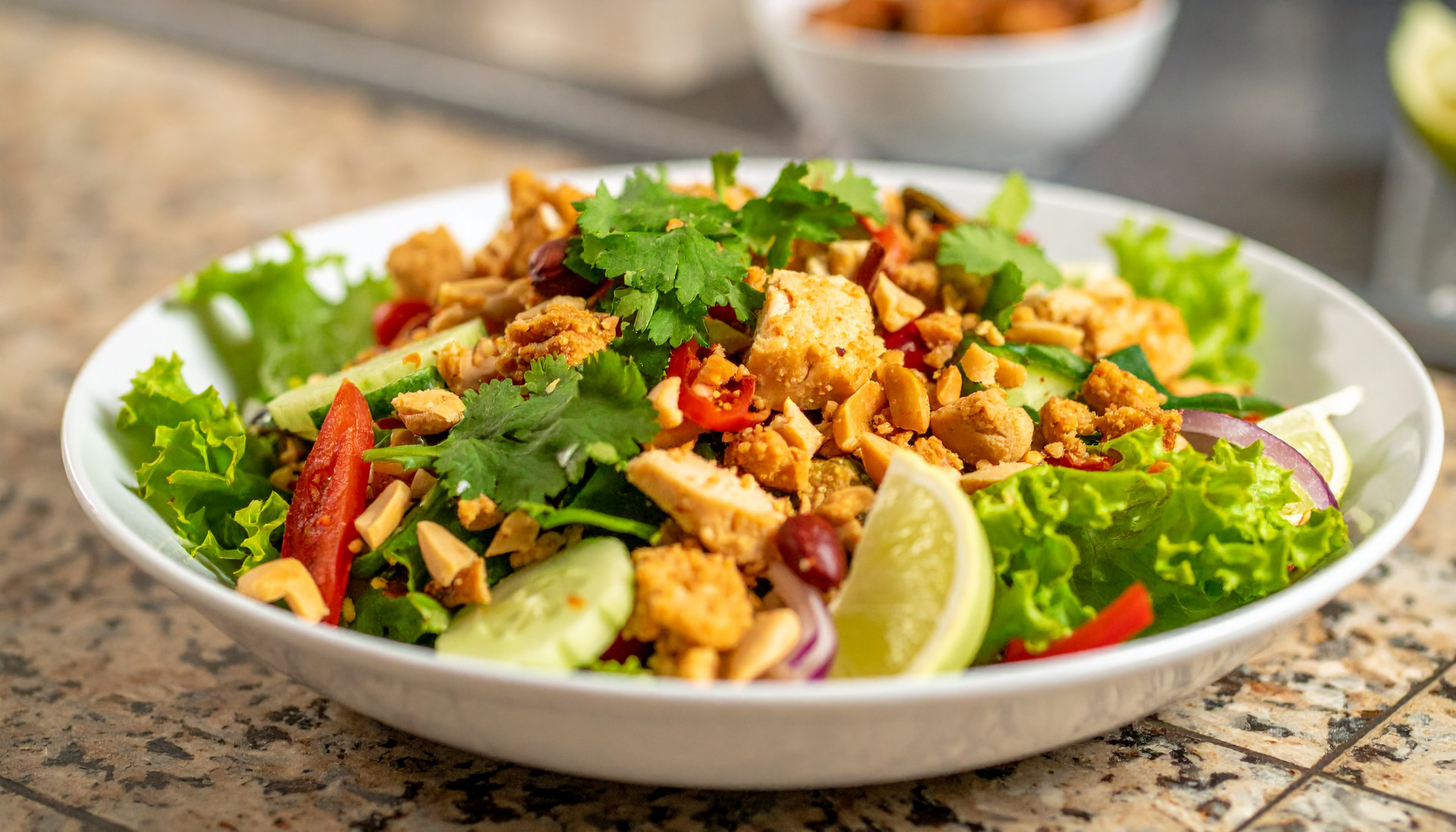 Thai Peanut Chicken Crunch Salad