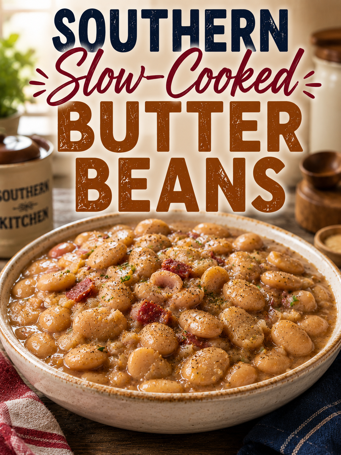 Southern Slow-Cooked Butter Beans