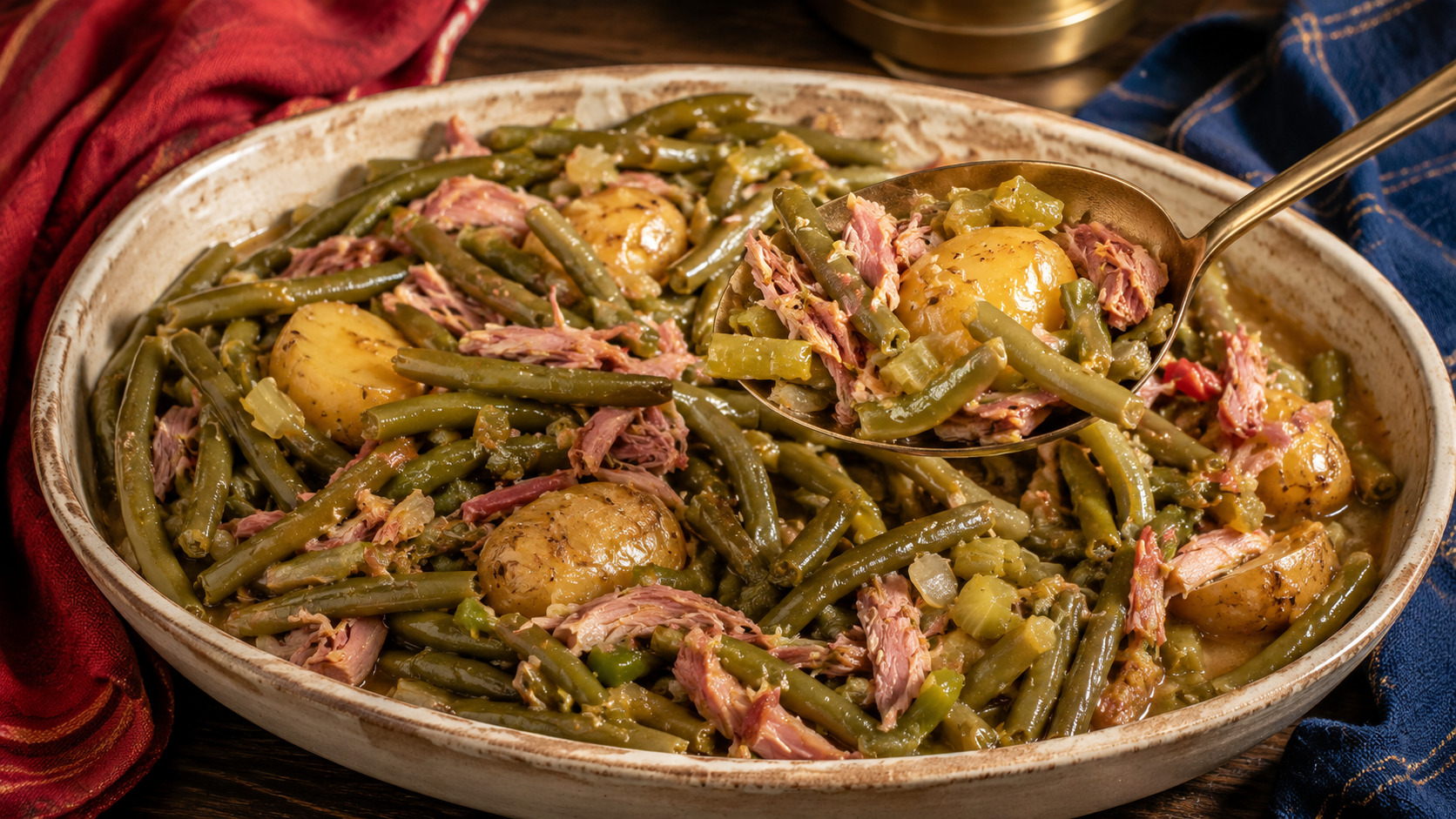 Southern-Style Slow-Cooked Green Beans