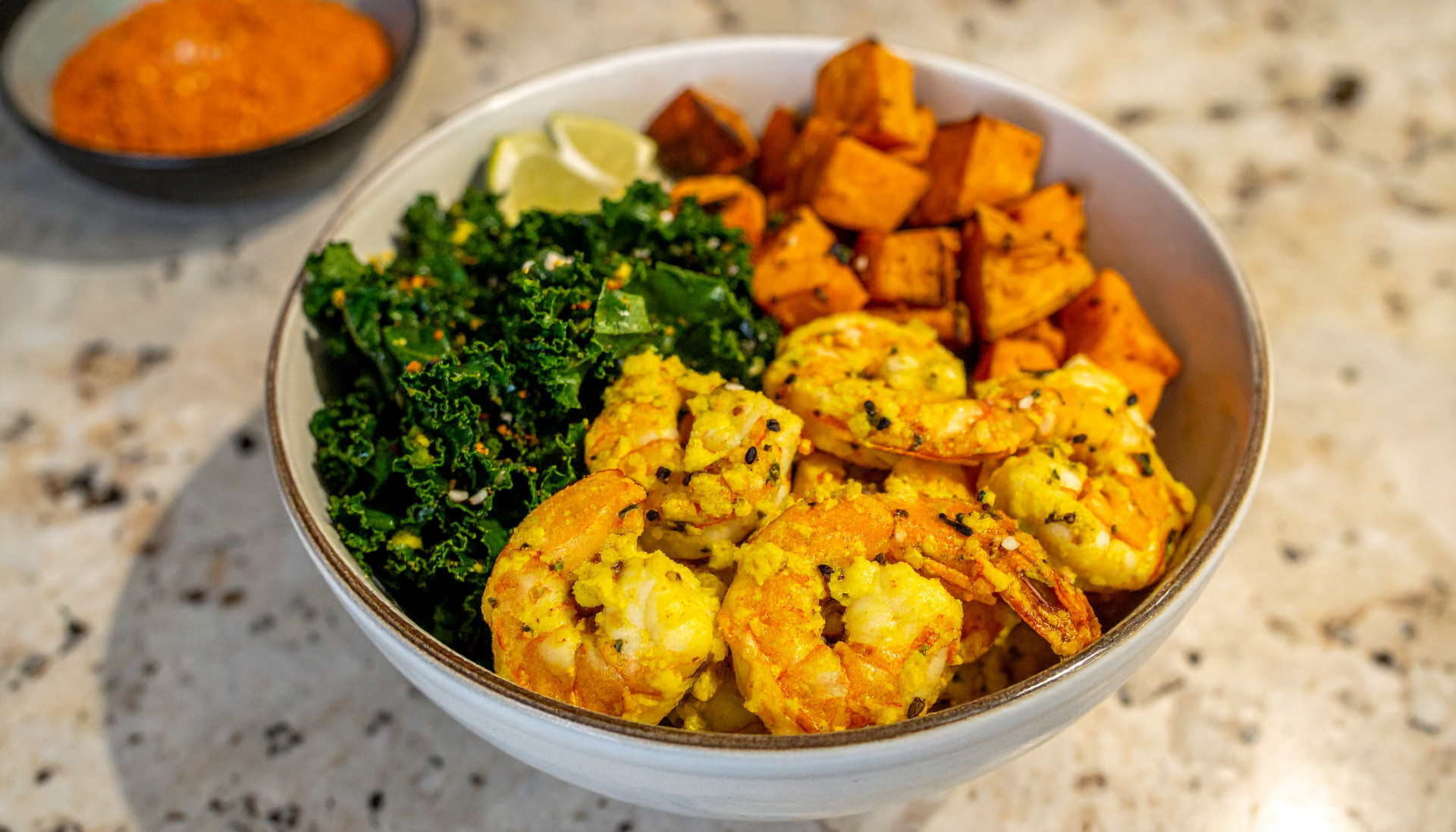 Turmeric Coconut Shrimp Bowl