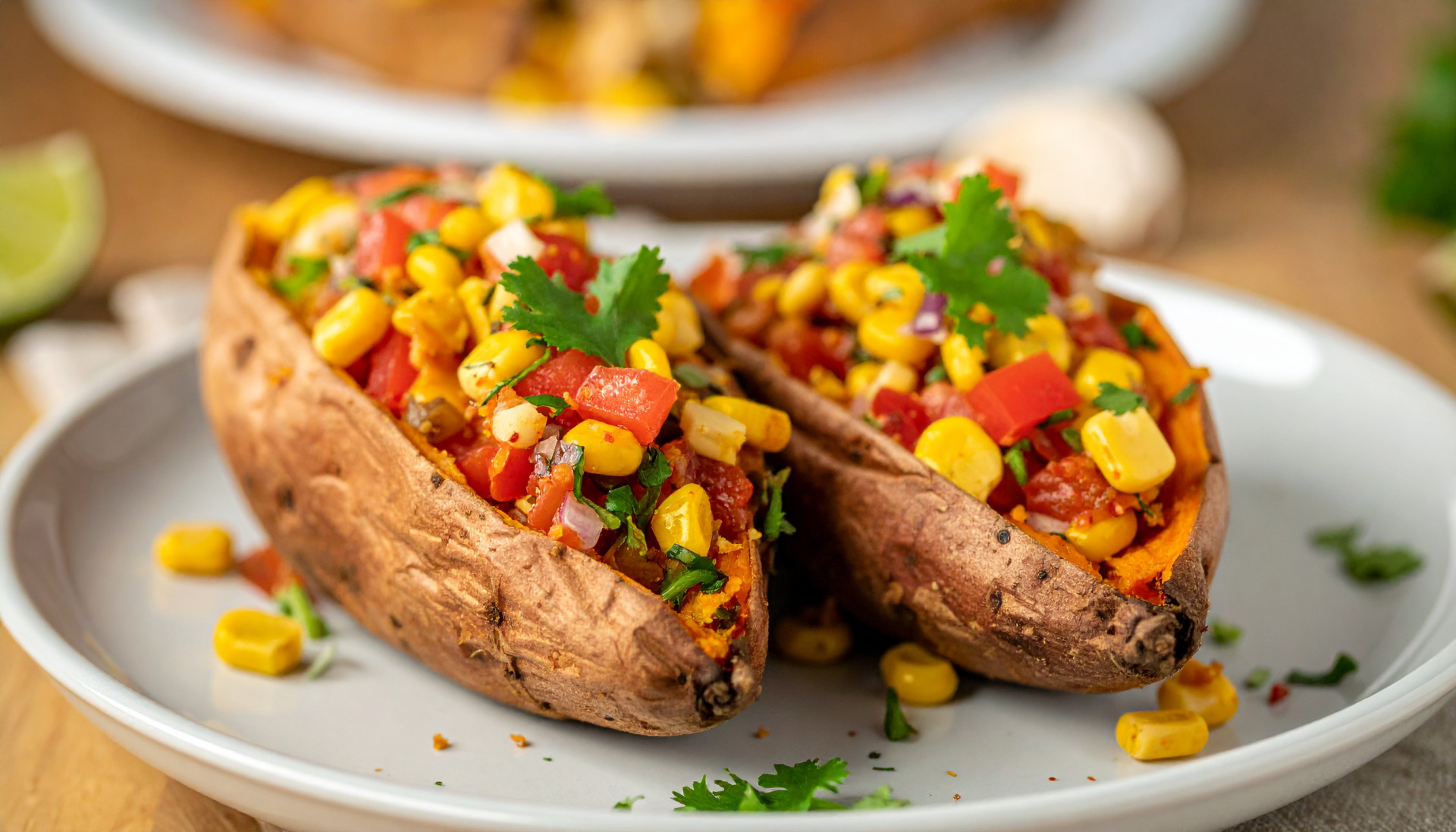 Turkey Taco Stuffed Sweet Potato