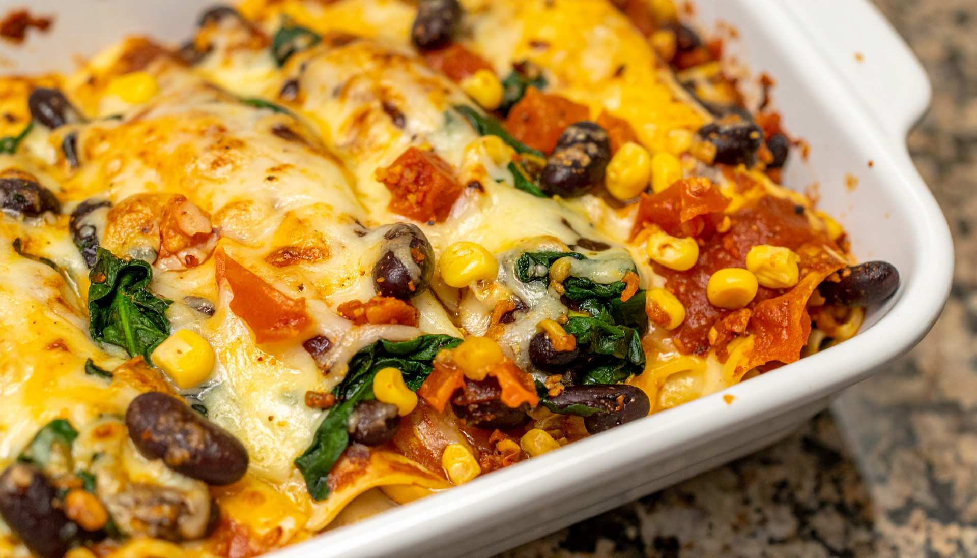 Black Bean Enchilada Lasagna