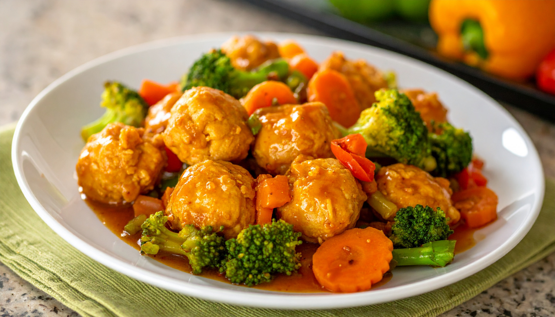 Sweet-and-Sour Chicken Meatballs
