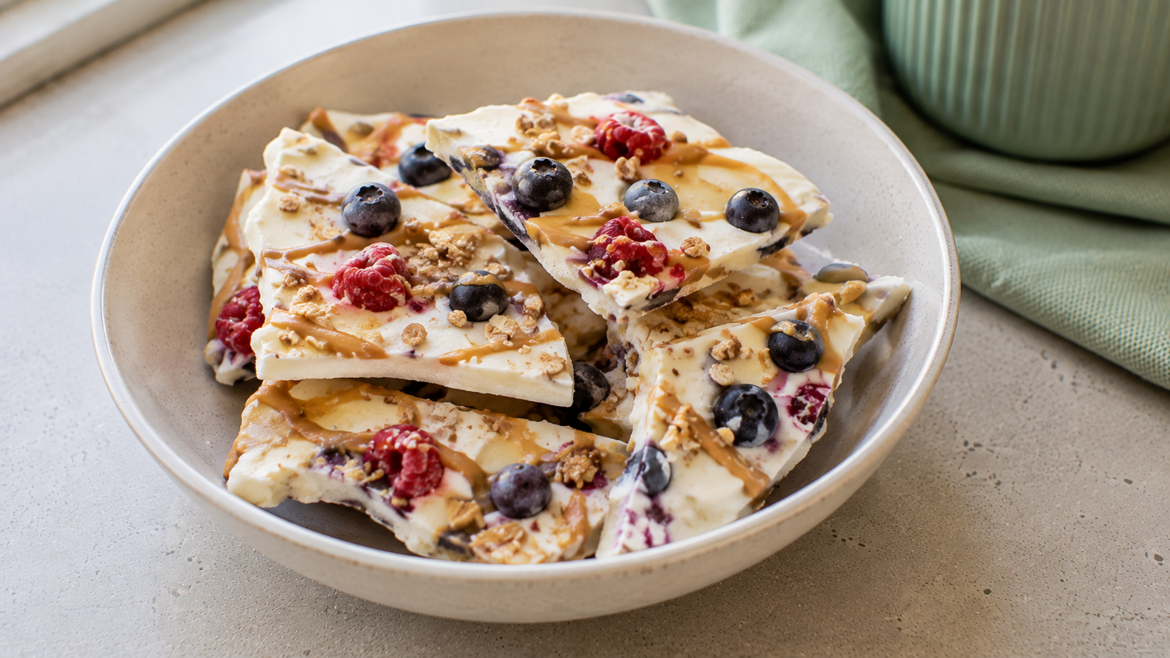 Greek Yogurt Berry Bark