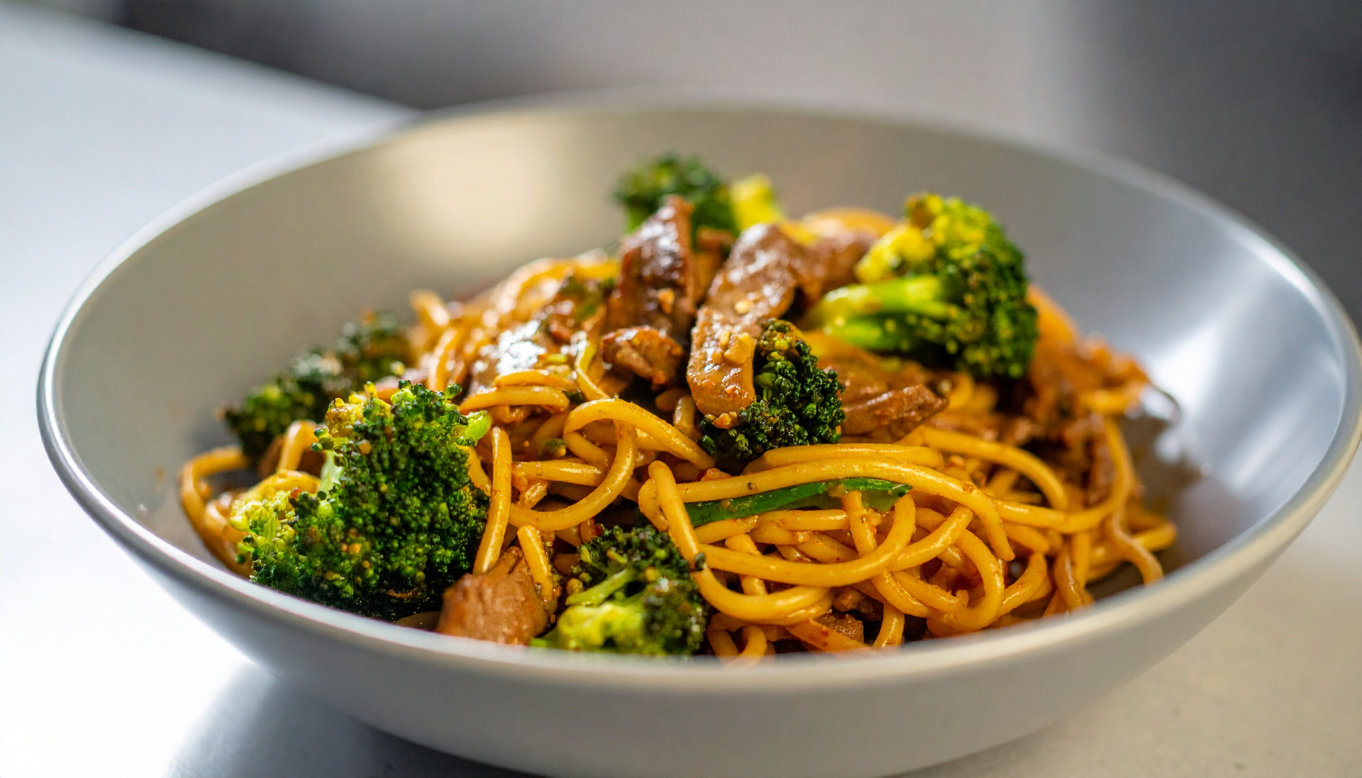 Saucy Beef & Broccoli Noodles