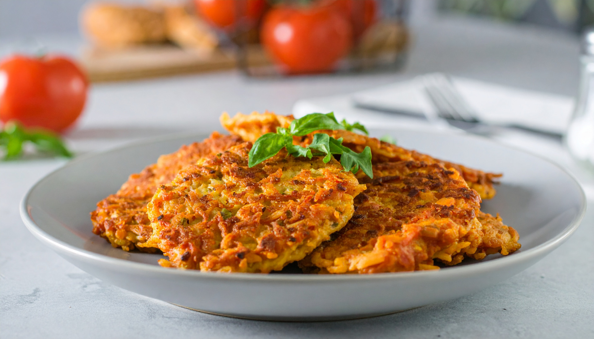 Crispy Tomato-Lentil Pasta Fritters