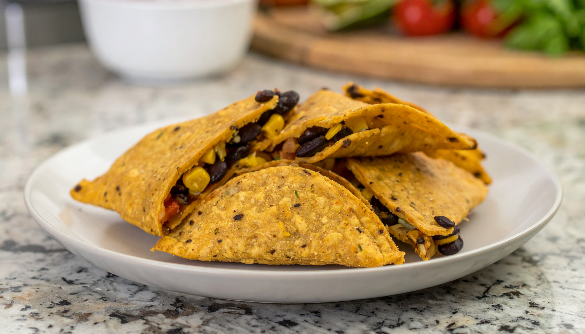 Crispy Black Bean & Corn Taco Pockets