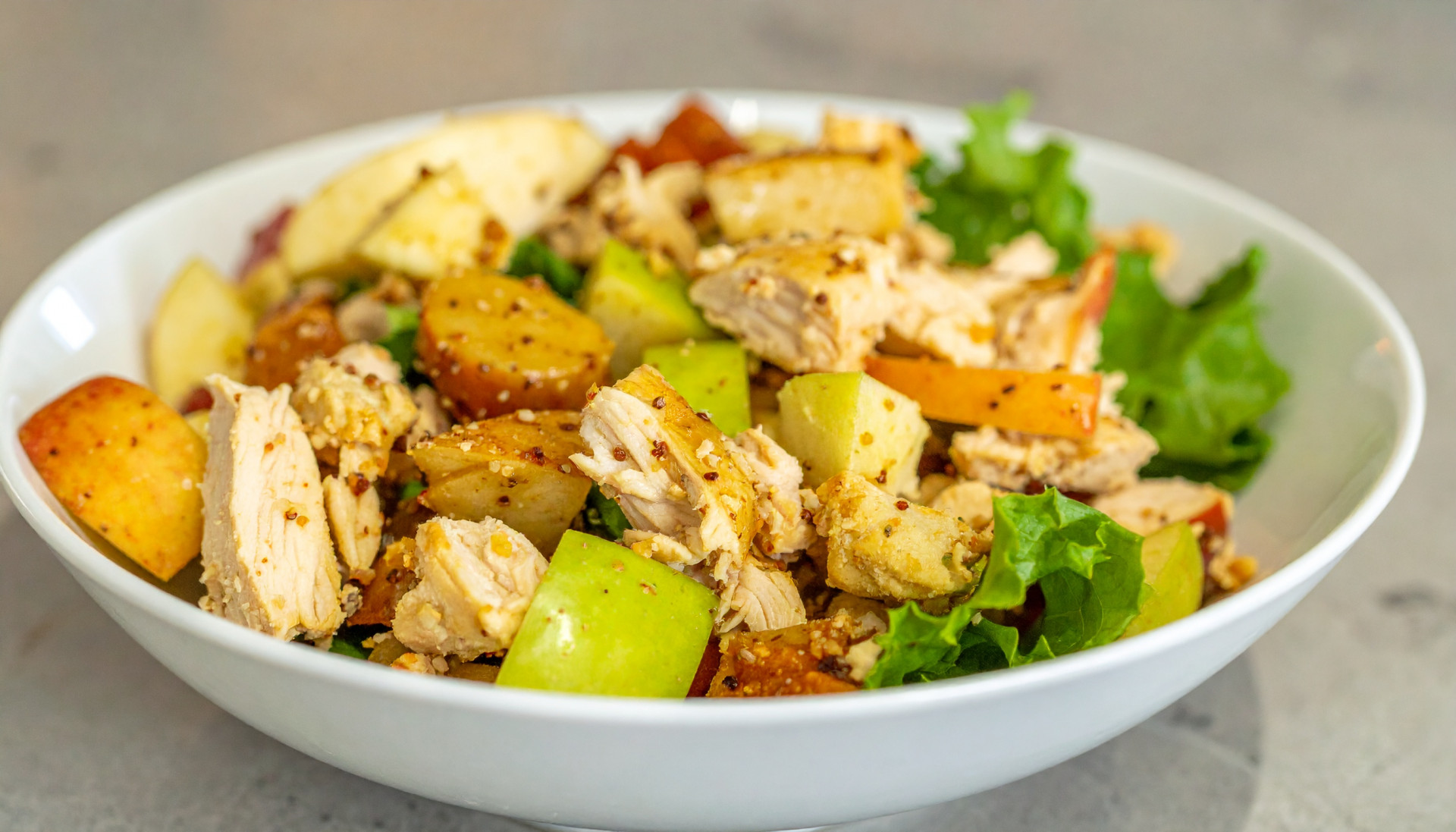 Honey Dijon Chicken Apple Crunch Salad