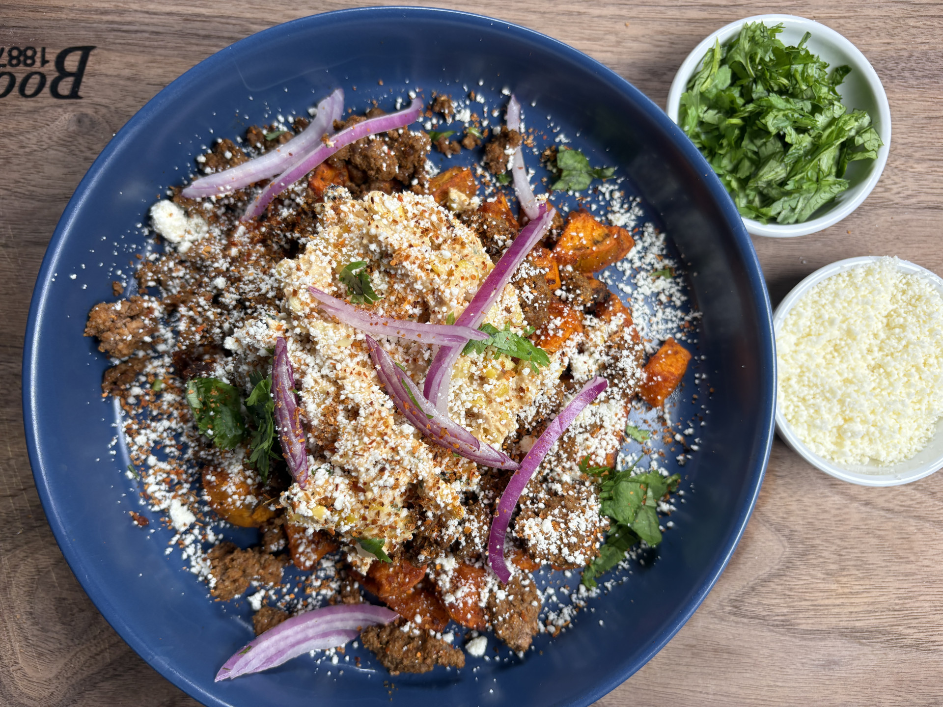 High-Protein Mexican Street Corn & Beef Sweet Potato Bowls
