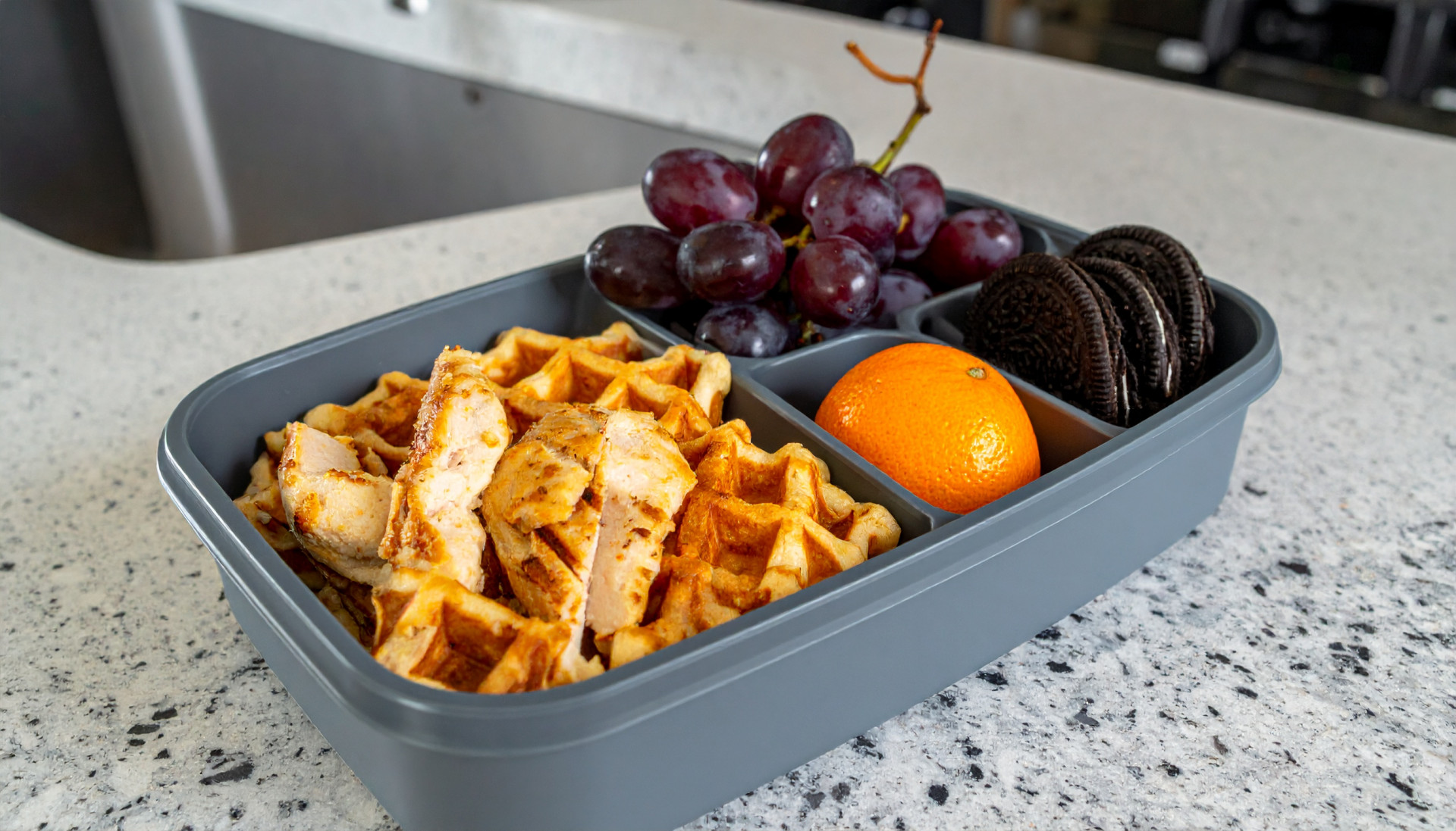 The Back-to-School Chicken & Waffle Skewers Lunch Box