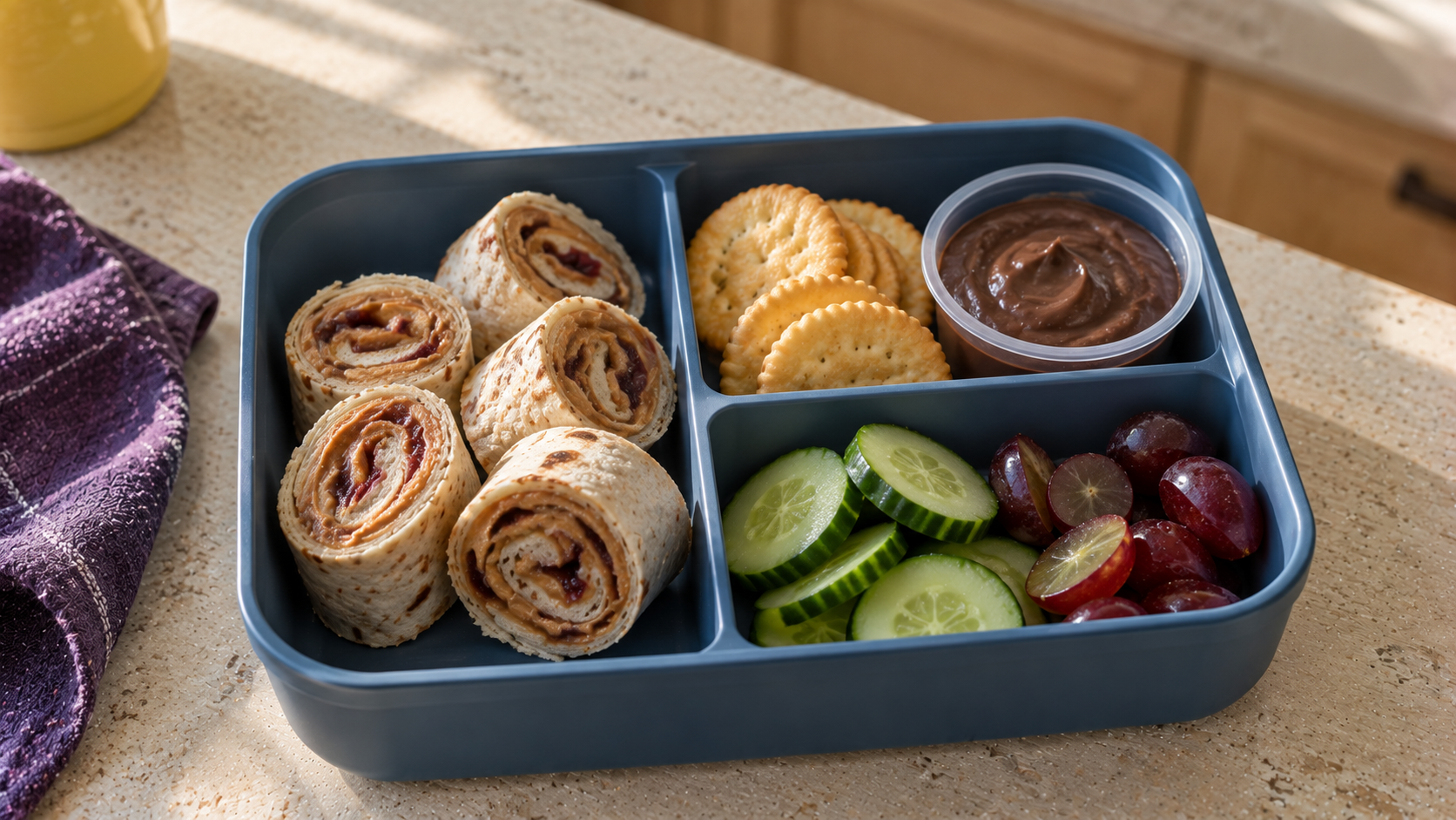 SunButter & Jelly Roll-Ups Lunch